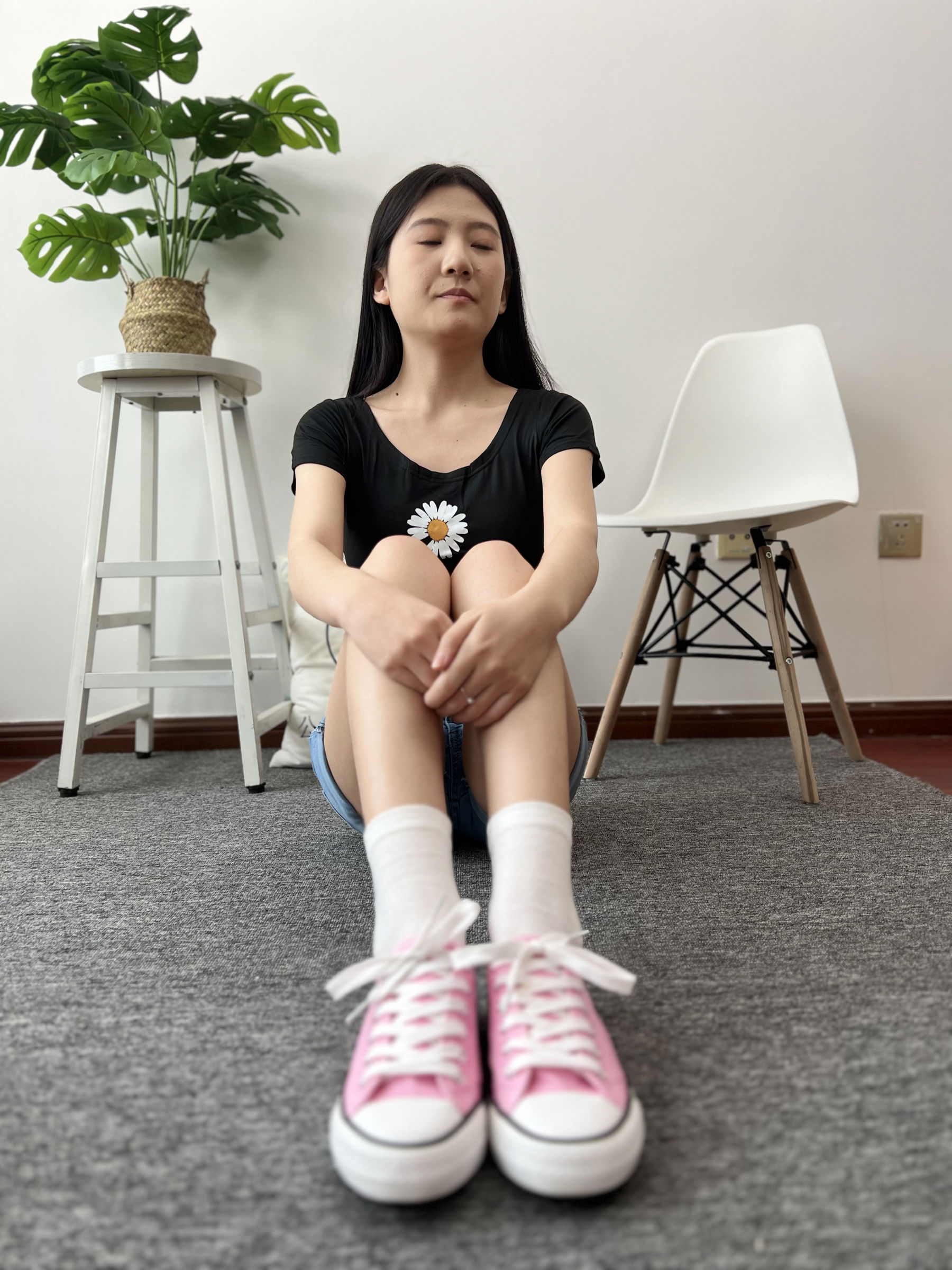 三禾摄影 No.026 牛仔短裤 棉袜 帆布鞋/(176P)