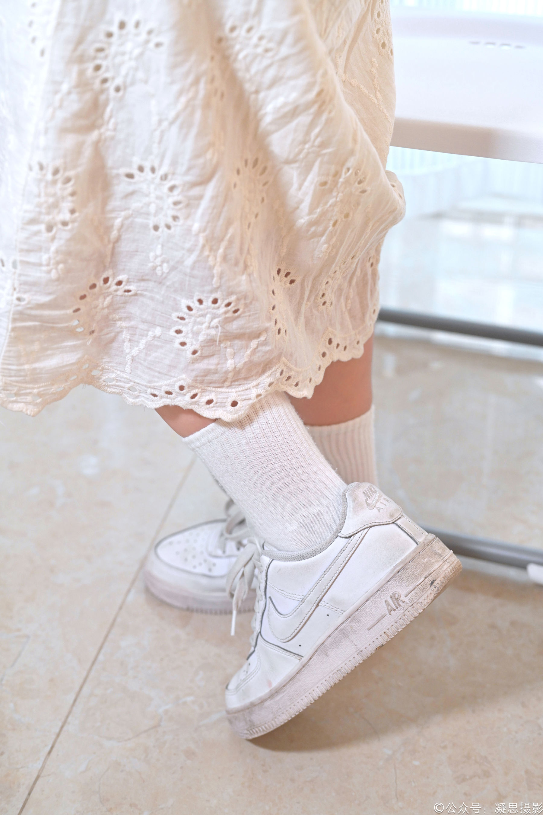 凝思摄影 No.005 琦琦 - 连衣裙、短白袜、平底鞋/(134P)