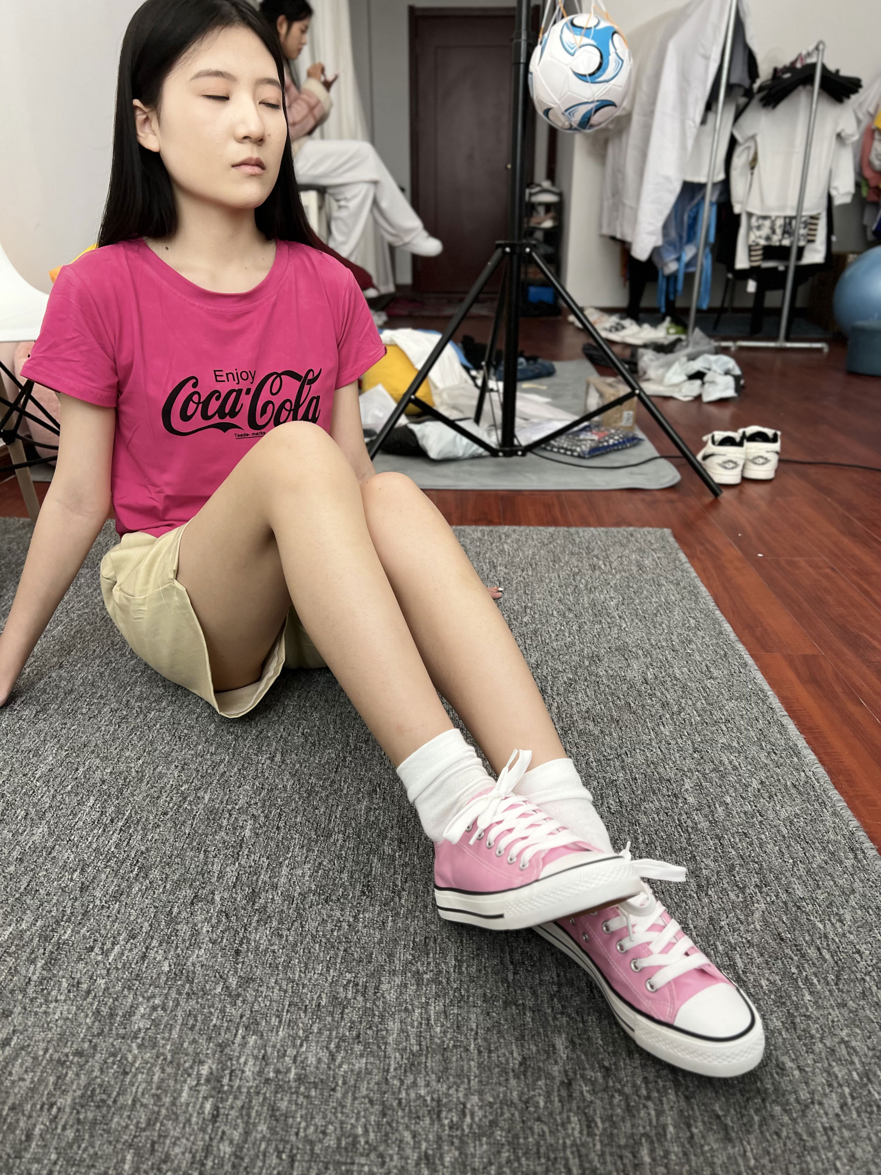 三禾摄影 No.025 休闲短裤 棉袜 帆布鞋/(182P)