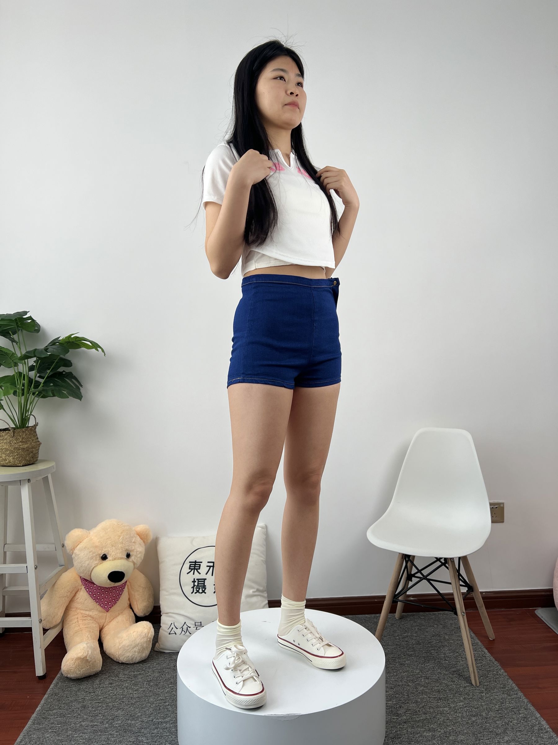 三禾摄影 No.027 牛仔短裤 棉袜 帆布鞋/(213P)