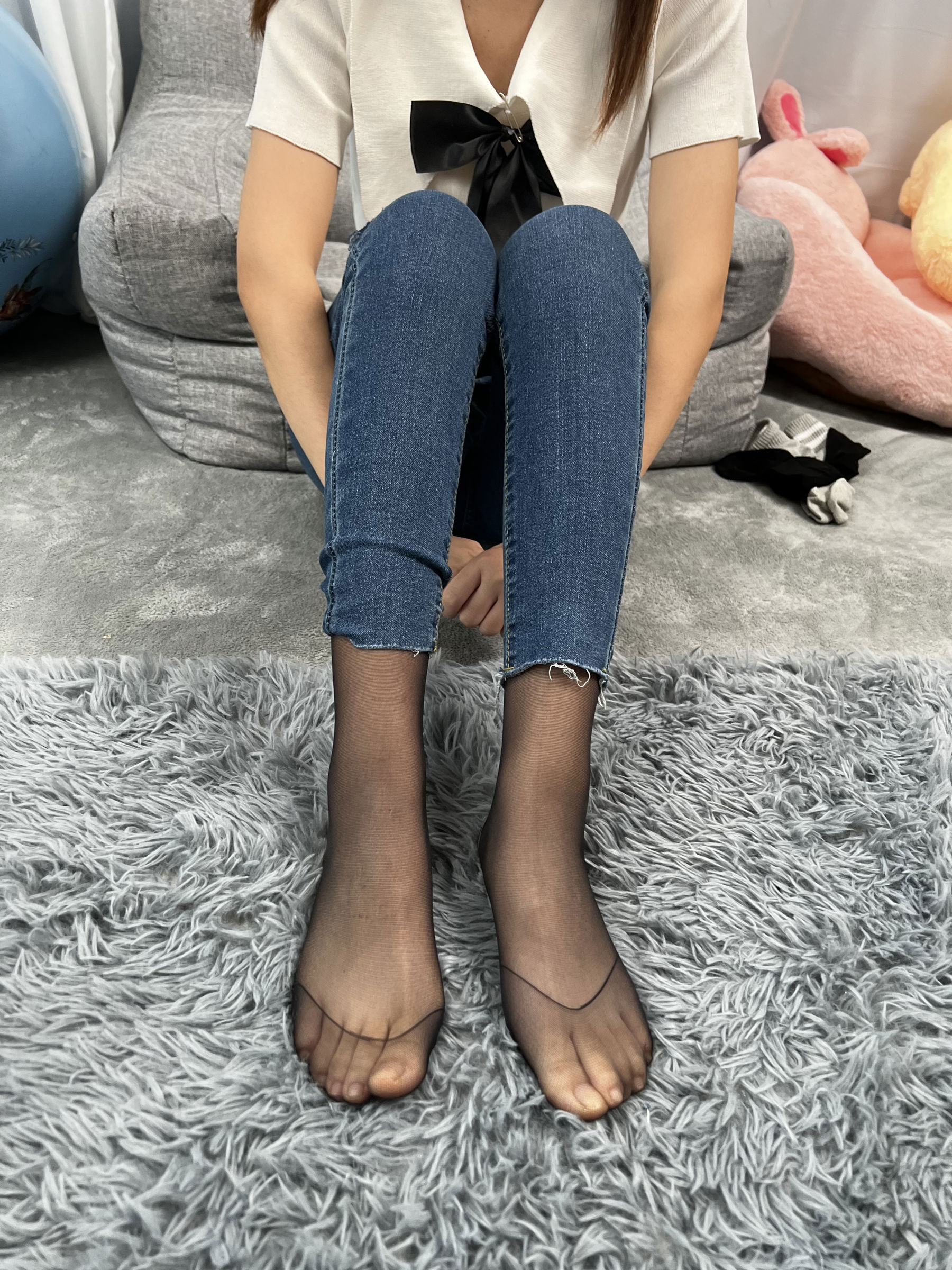 三禾摄影 No.024 牛仔裤里丝 帆布鞋 高跟/(201P)