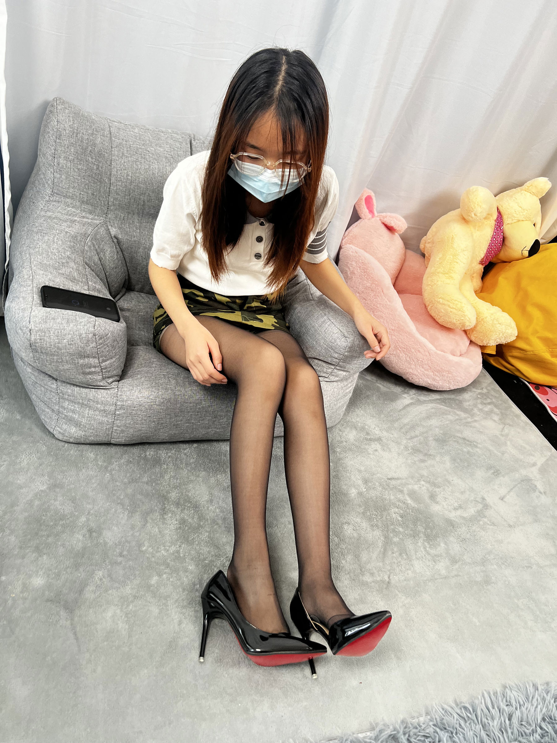 三禾摄影 No.022 短裙 黑丝 高跟/(207P)