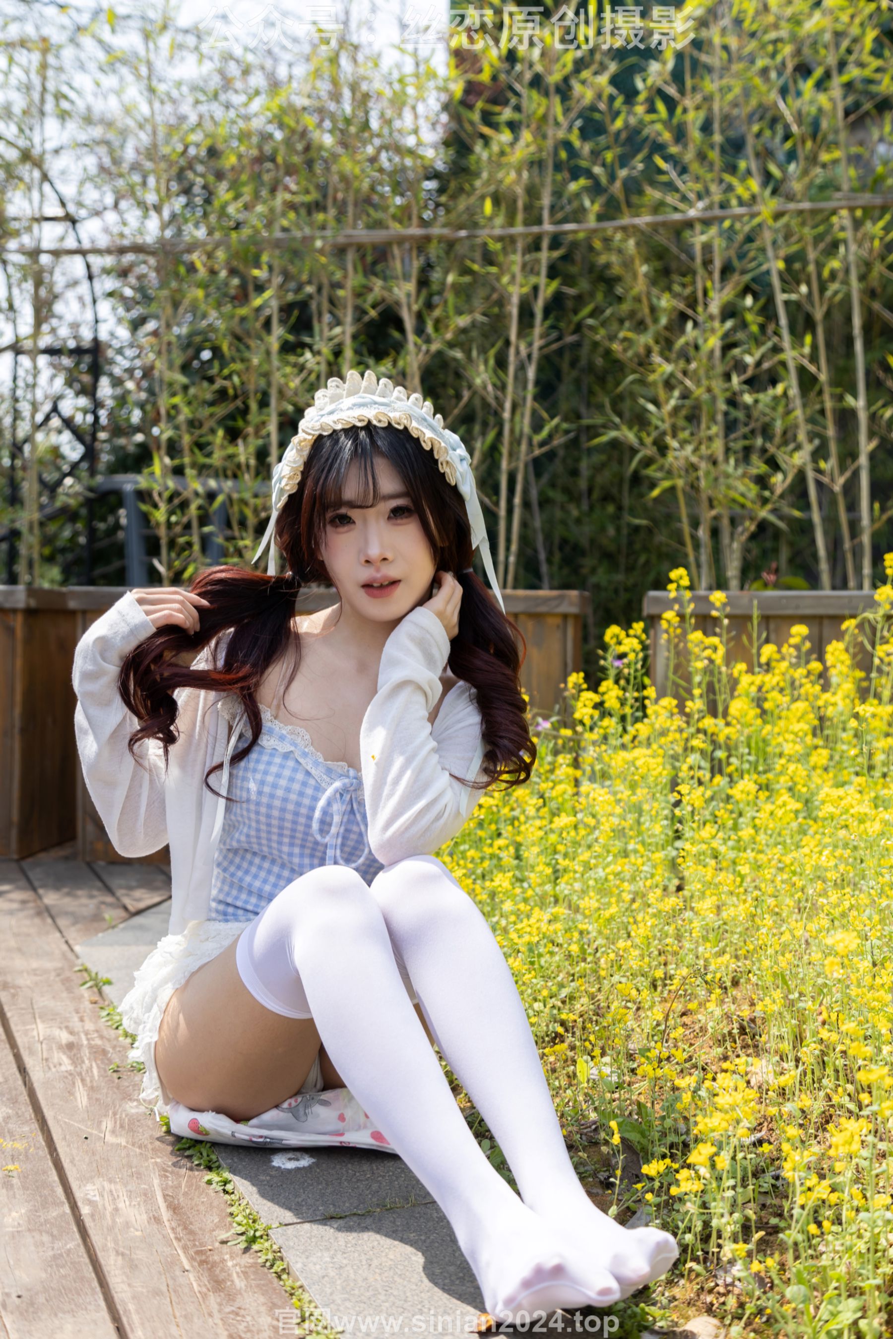 丝恋摄影 No.007 小梦 - 白色JK 超短裙 白色丝袜 黑色皮鞋/(285P)