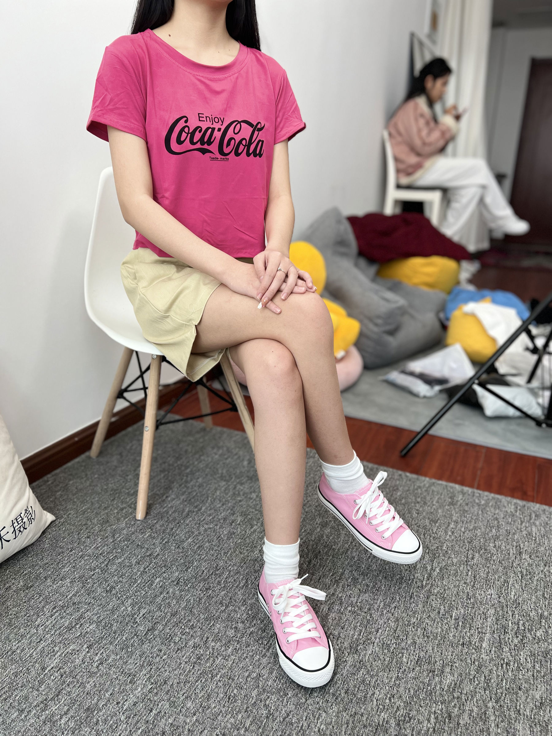 三禾摄影 No.025 休闲短裤 棉袜 帆布鞋/(182P)