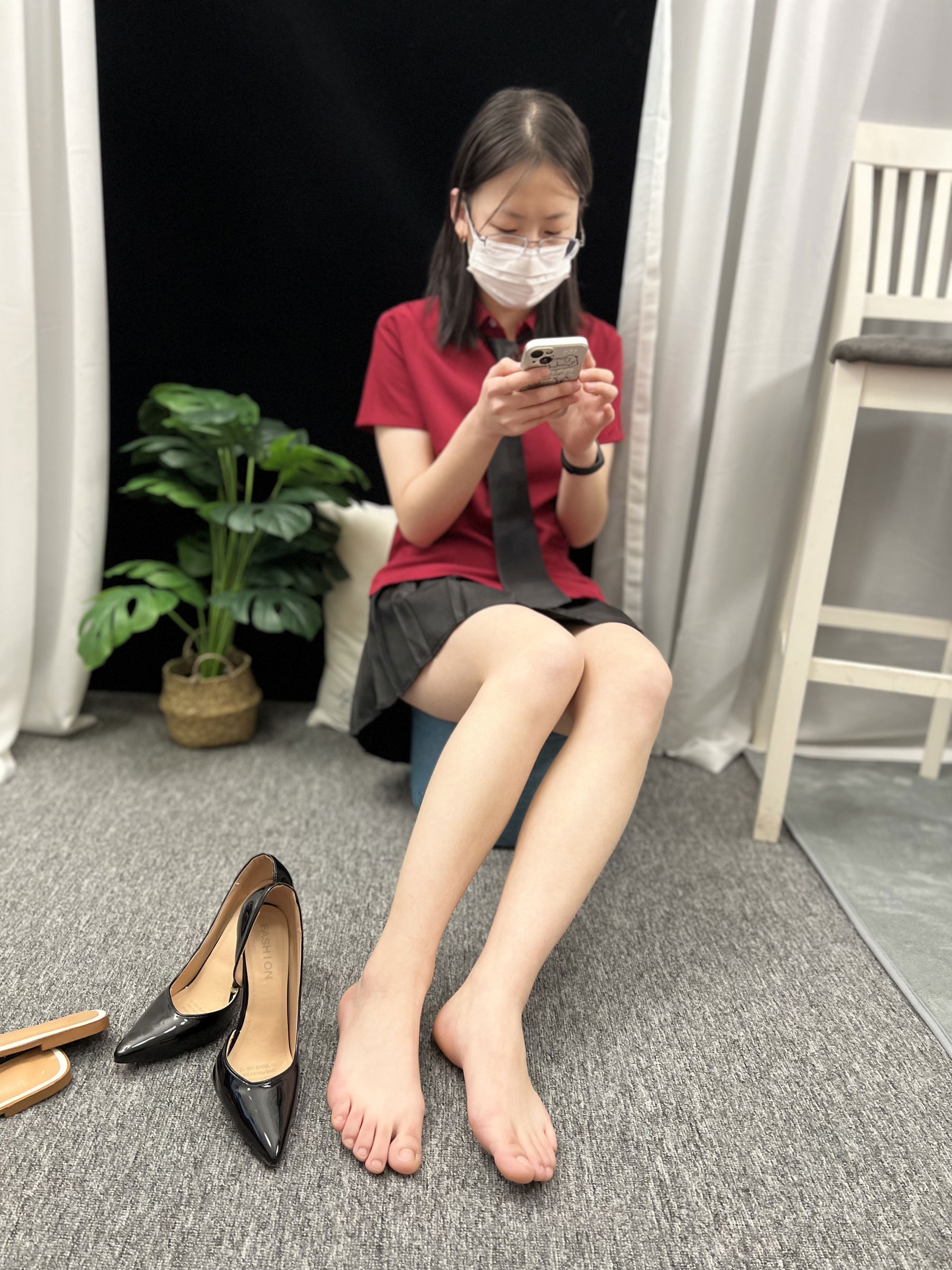 三禾摄影 No.021 短裙 凉拖 帆布鞋 高跟/(217P)