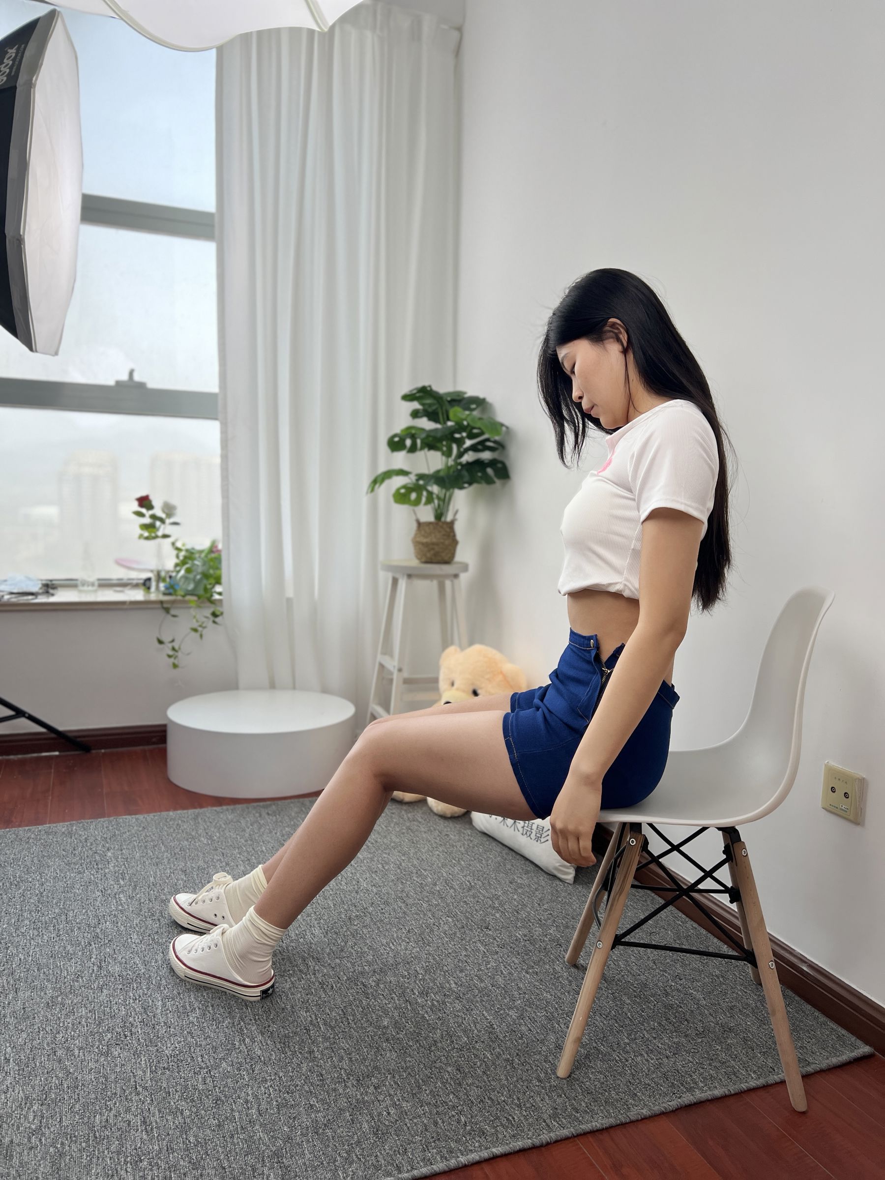 三禾摄影 No.027 牛仔短裤 棉袜 帆布鞋/(213P)