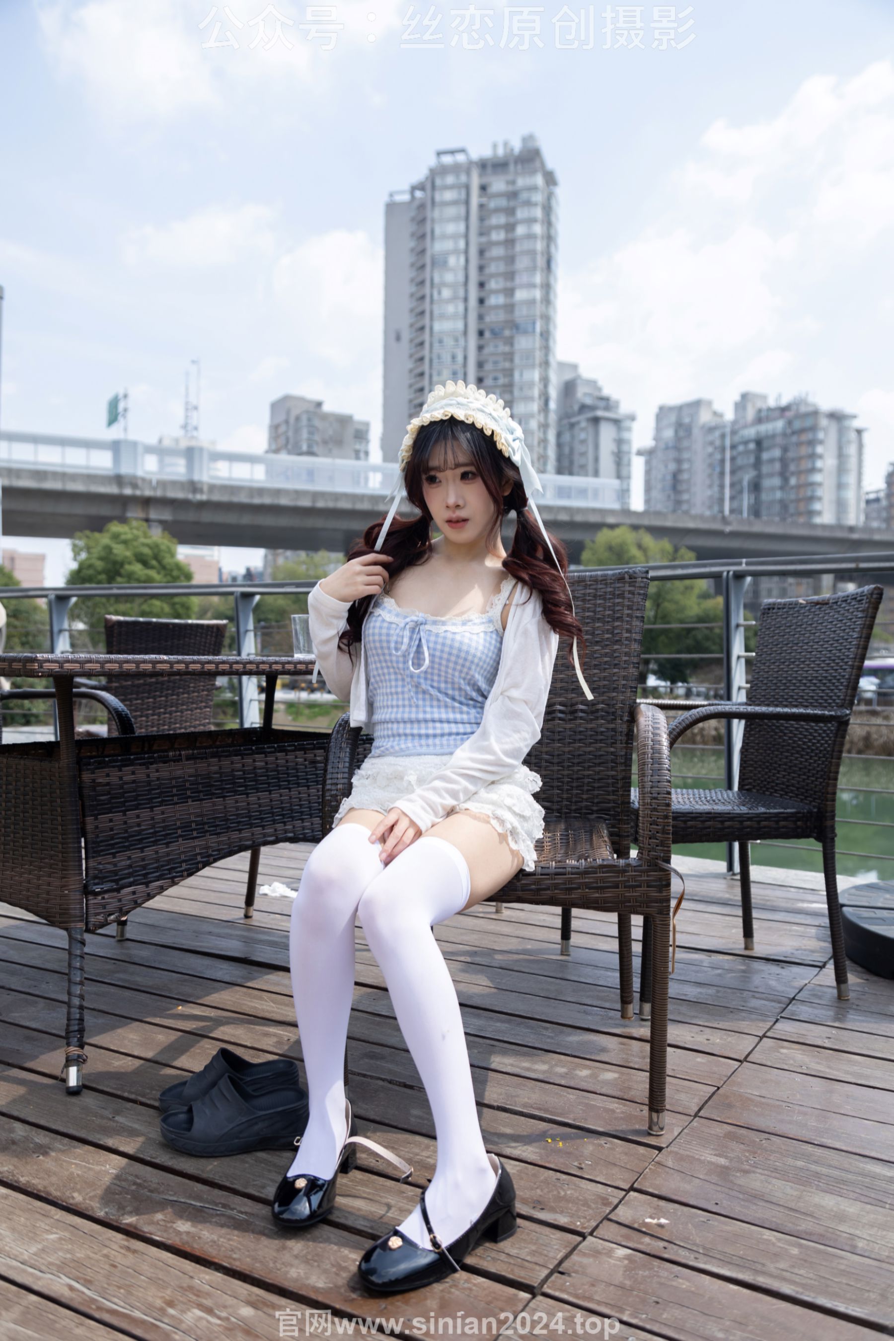 丝恋摄影 No.007 小梦 - 白色JK 超短裙 白色丝袜 黑色皮鞋/(285P)