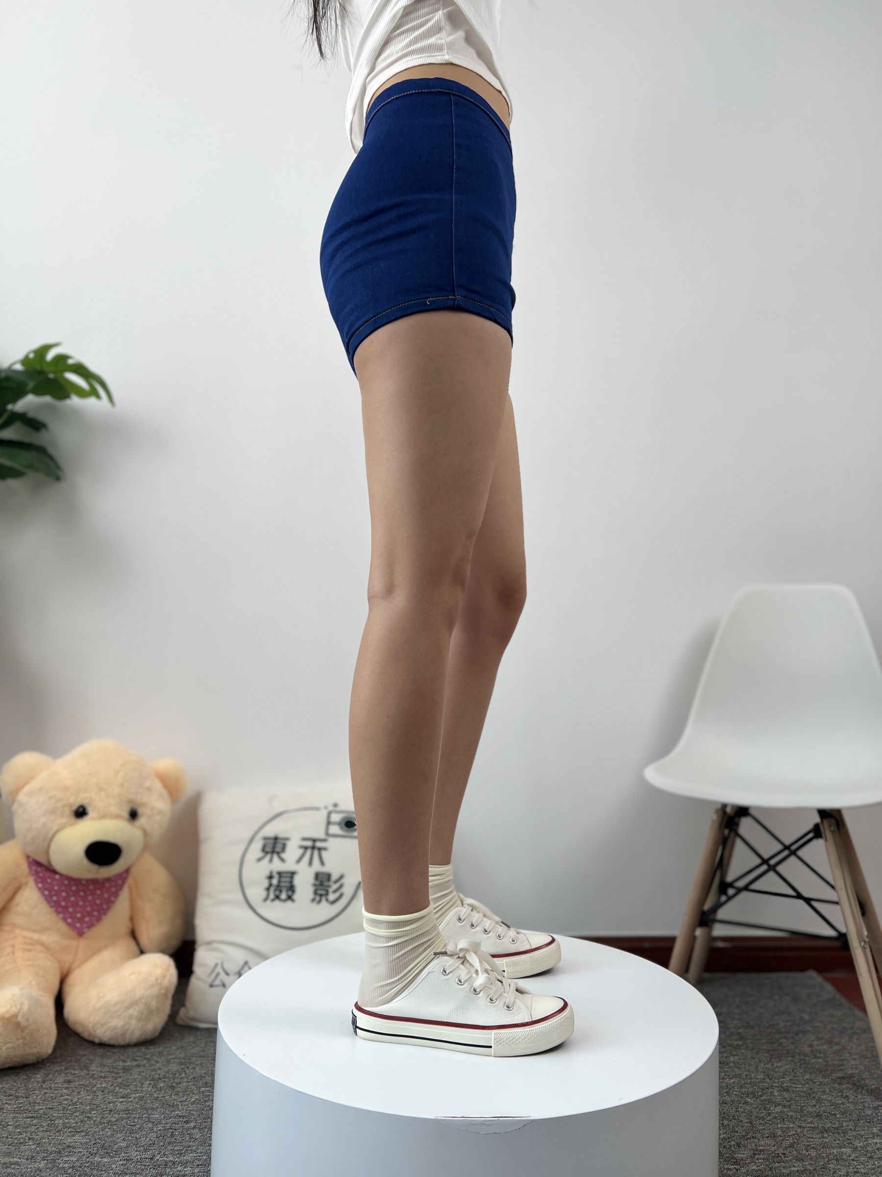 三禾摄影 No.027 牛仔短裤 棉袜 帆布鞋/(213P)