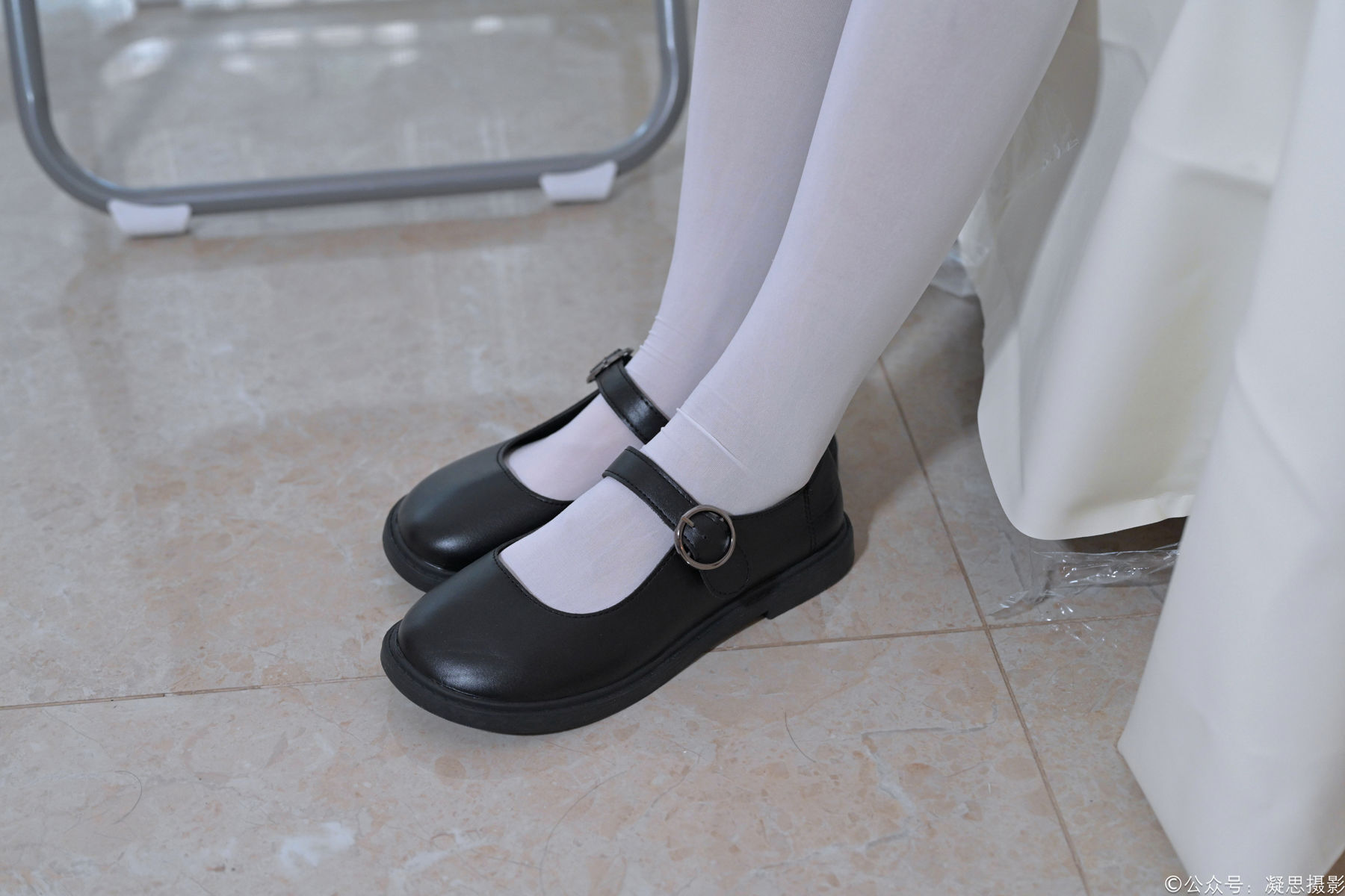 凝思摄影 No.014 木木 - 民国校服、过膝袜、小皮鞋/(159P)