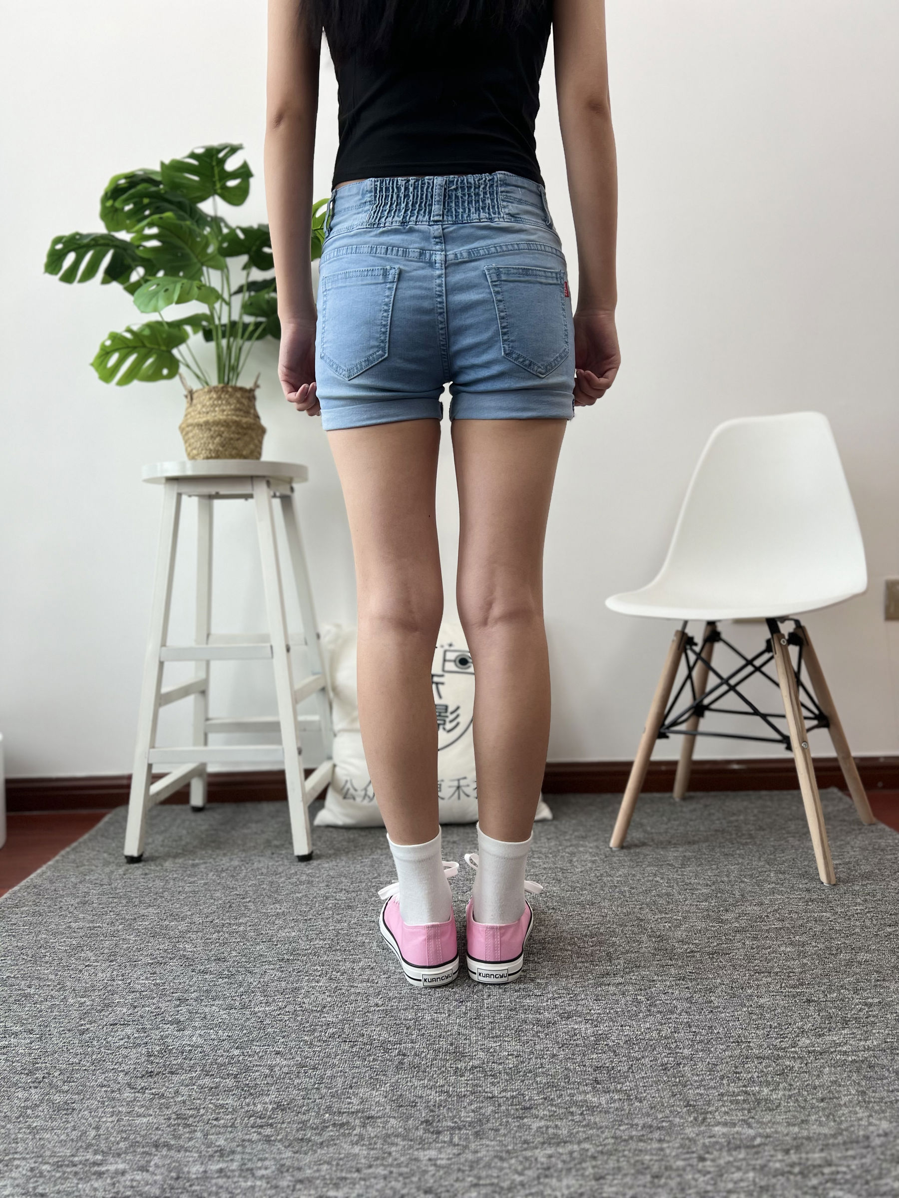 三禾摄影 No.026 牛仔短裤 棉袜 帆布鞋/(176P)