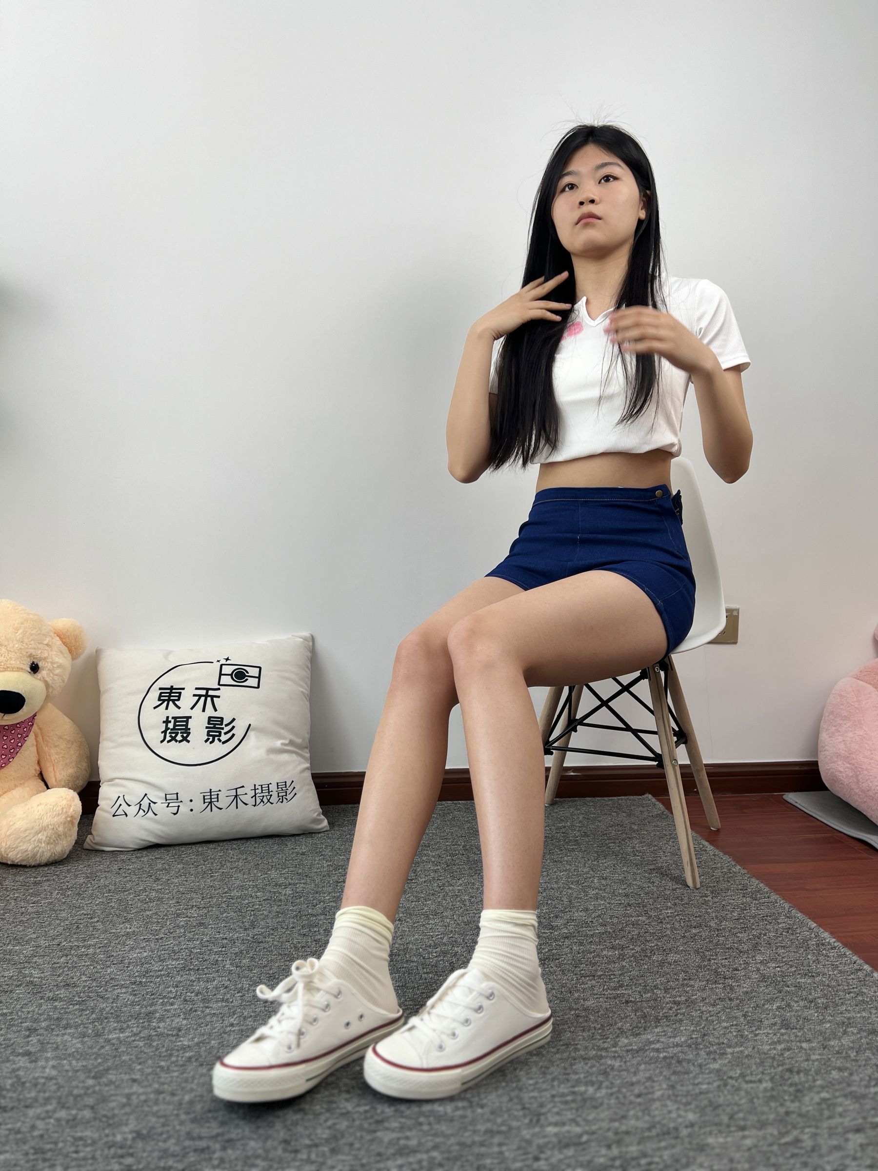 三禾摄影 No.027 牛仔短裤 棉袜 帆布鞋/(213P)