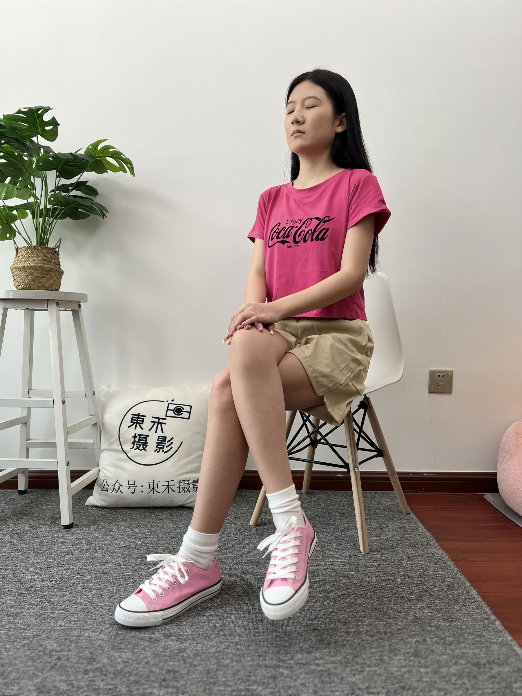 三禾摄影 No.025 休闲短裤 棉袜 帆布鞋/(182P)