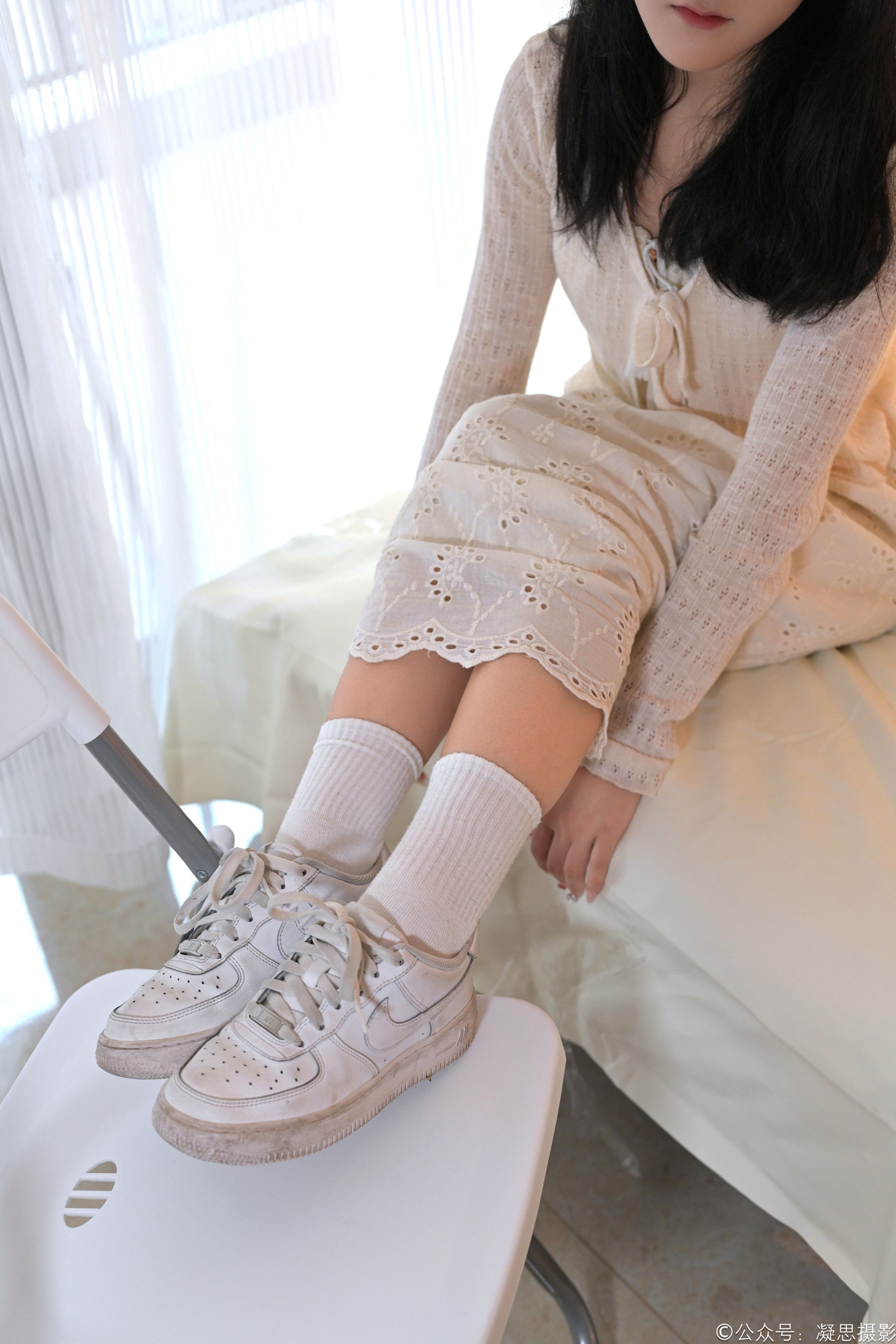 凝思摄影 No.005 琦琦 - 连衣裙、短白袜、平底鞋/(134P)