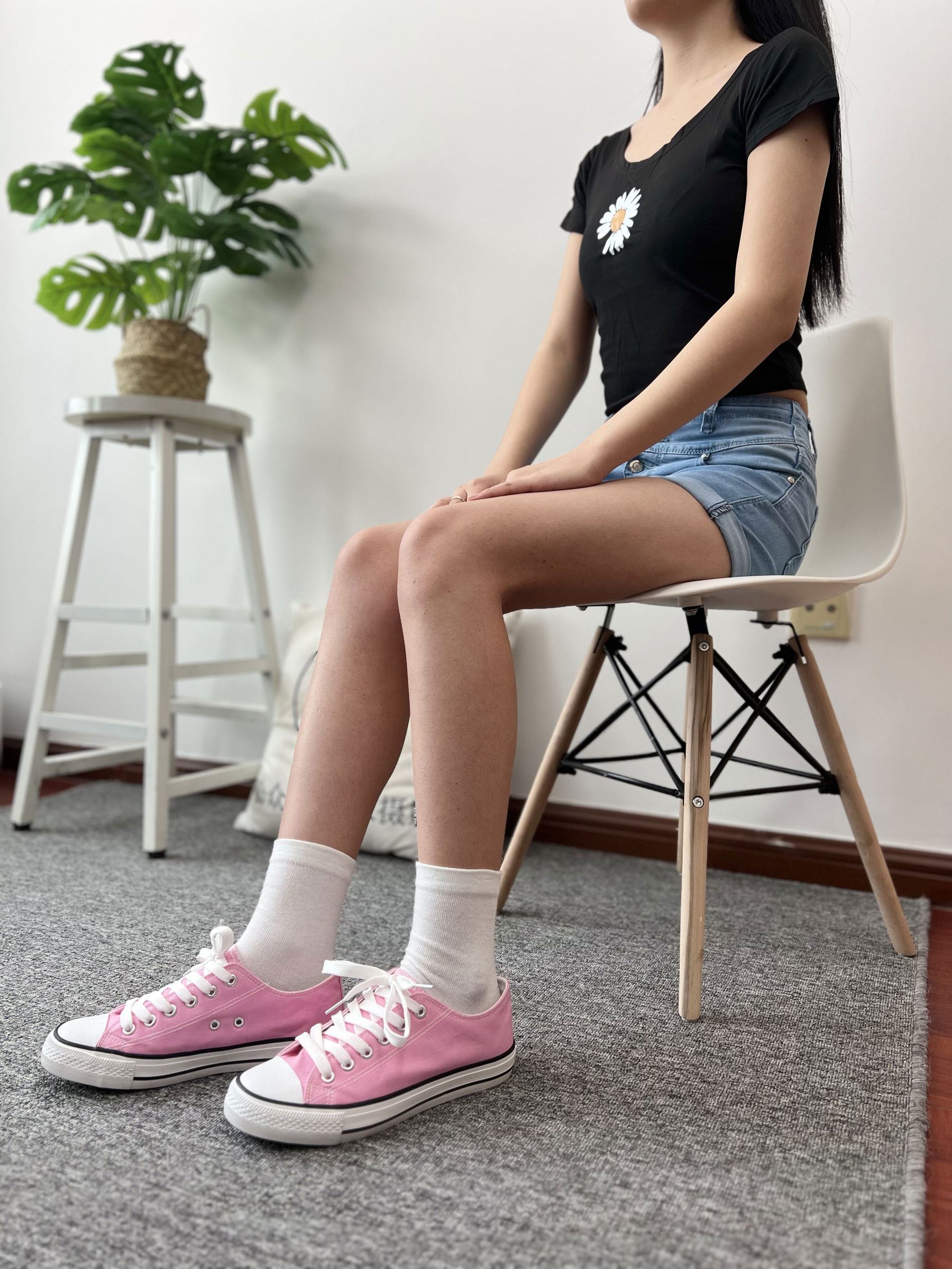 三禾摄影 No.026 牛仔短裤 棉袜 帆布鞋/(176P)