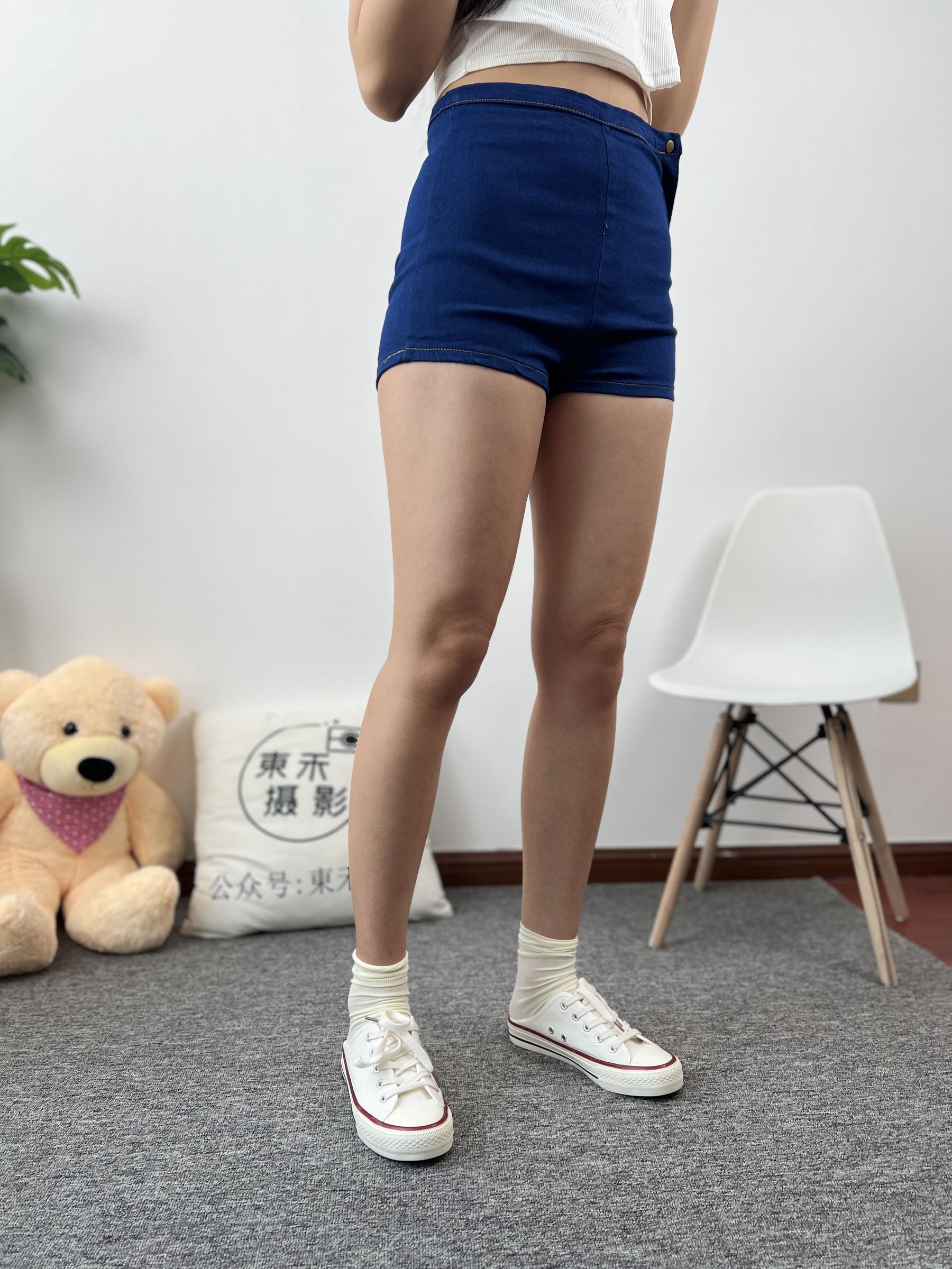 三禾摄影 No.027 牛仔短裤 棉袜 帆布鞋/(213P)