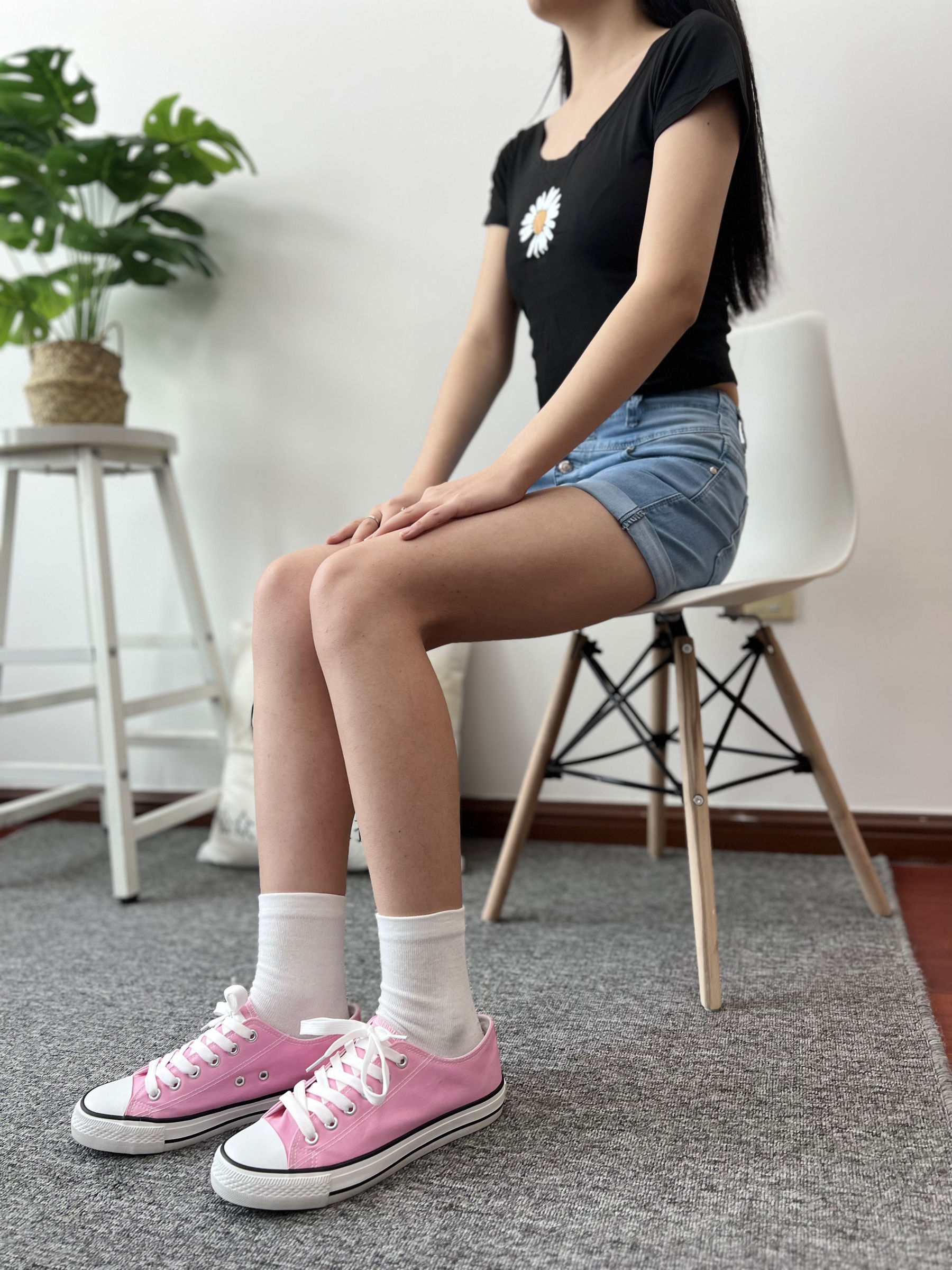 三禾摄影 No.026 牛仔短裤 棉袜 帆布鞋/(176P)