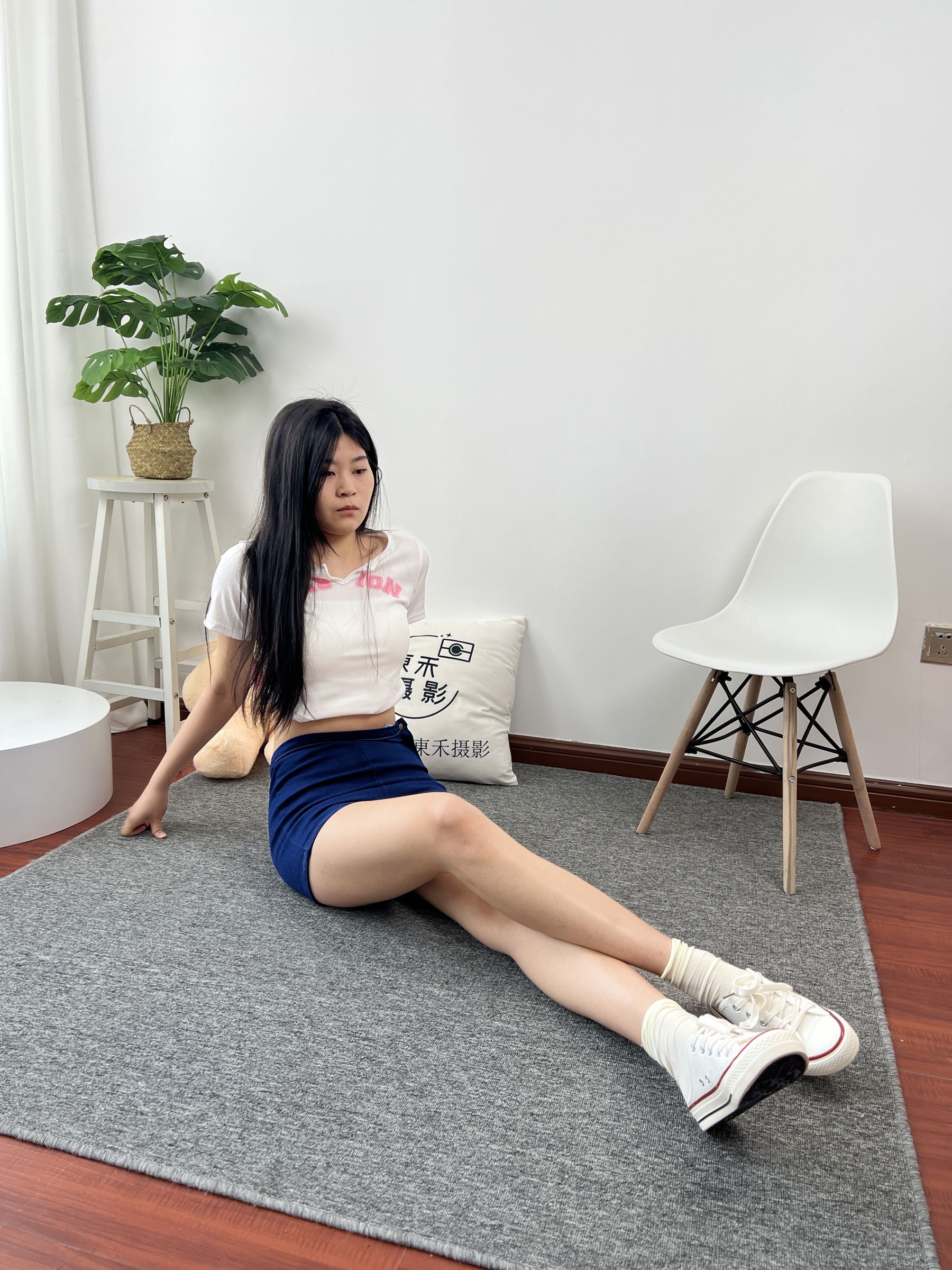 三禾摄影 No.027 牛仔短裤 棉袜 帆布鞋/(213P)