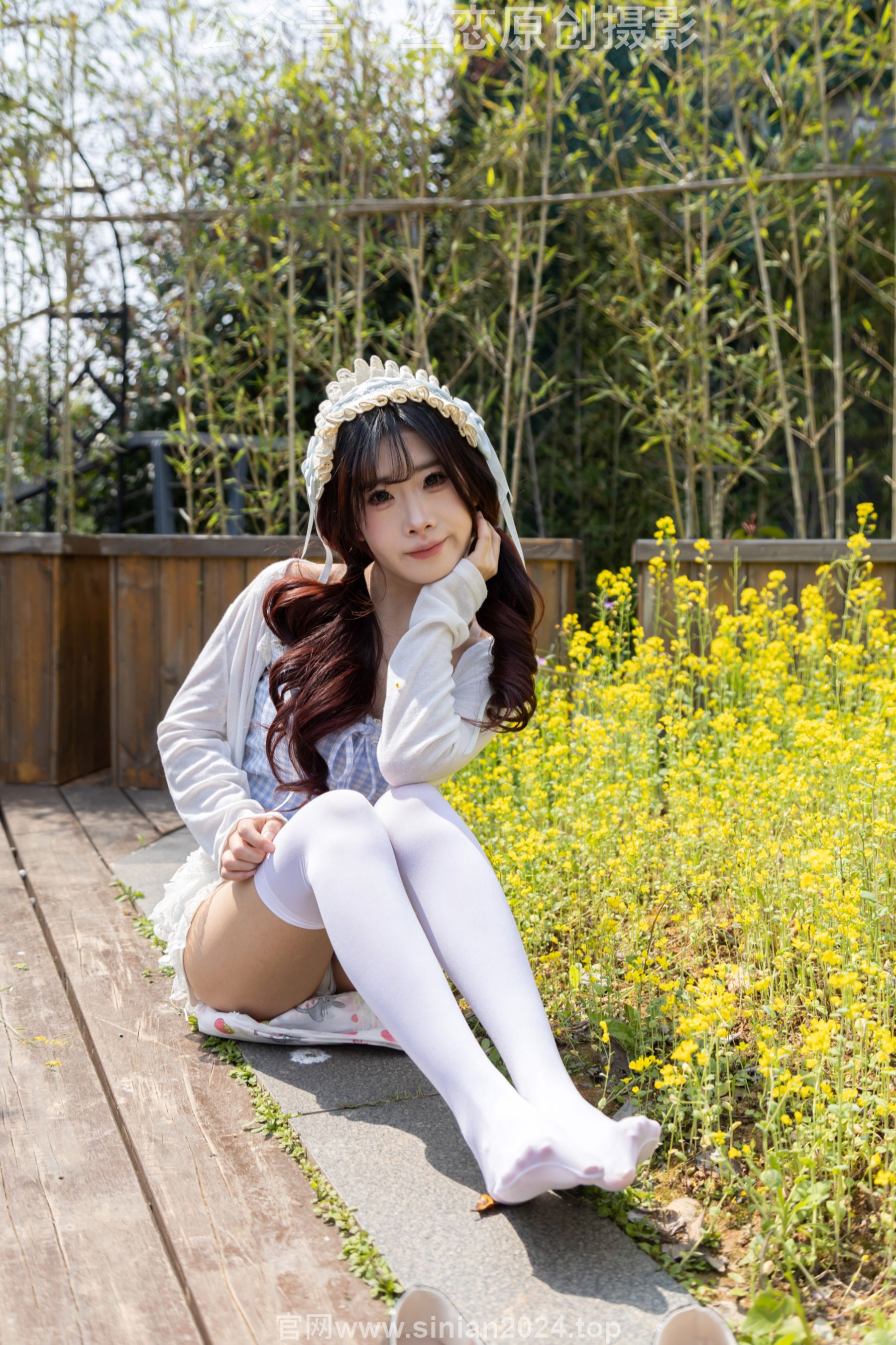 丝恋摄影 No.007 小梦 - 白色JK 超短裙 白色丝袜 黑色皮鞋/(285P)