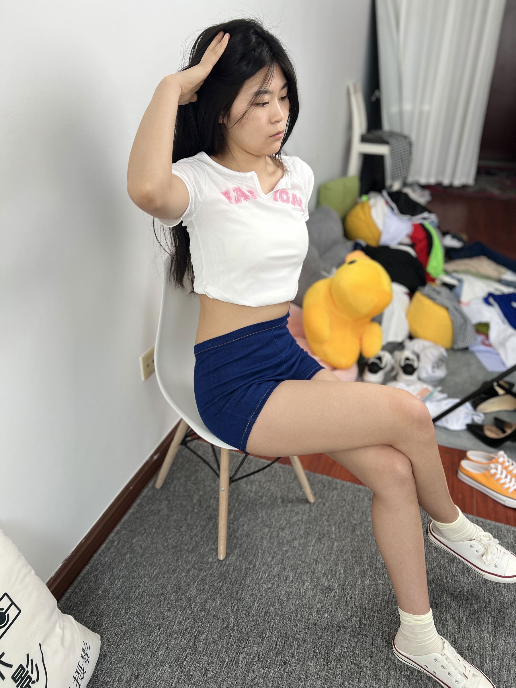 三禾摄影 No.027 牛仔短裤 棉袜 帆布鞋/(213P)