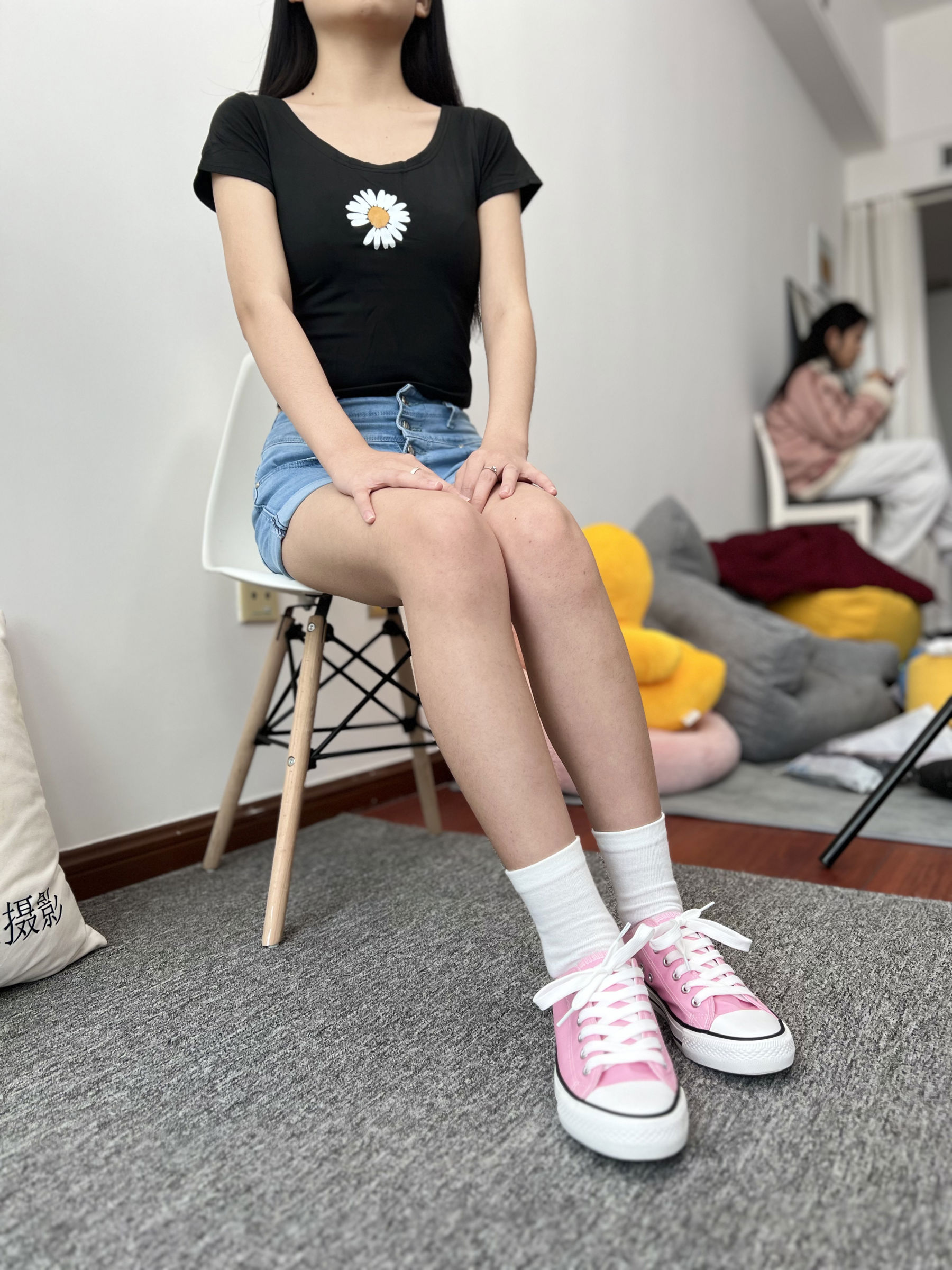 三禾摄影 No.026 牛仔短裤 棉袜 帆布鞋/(176P)