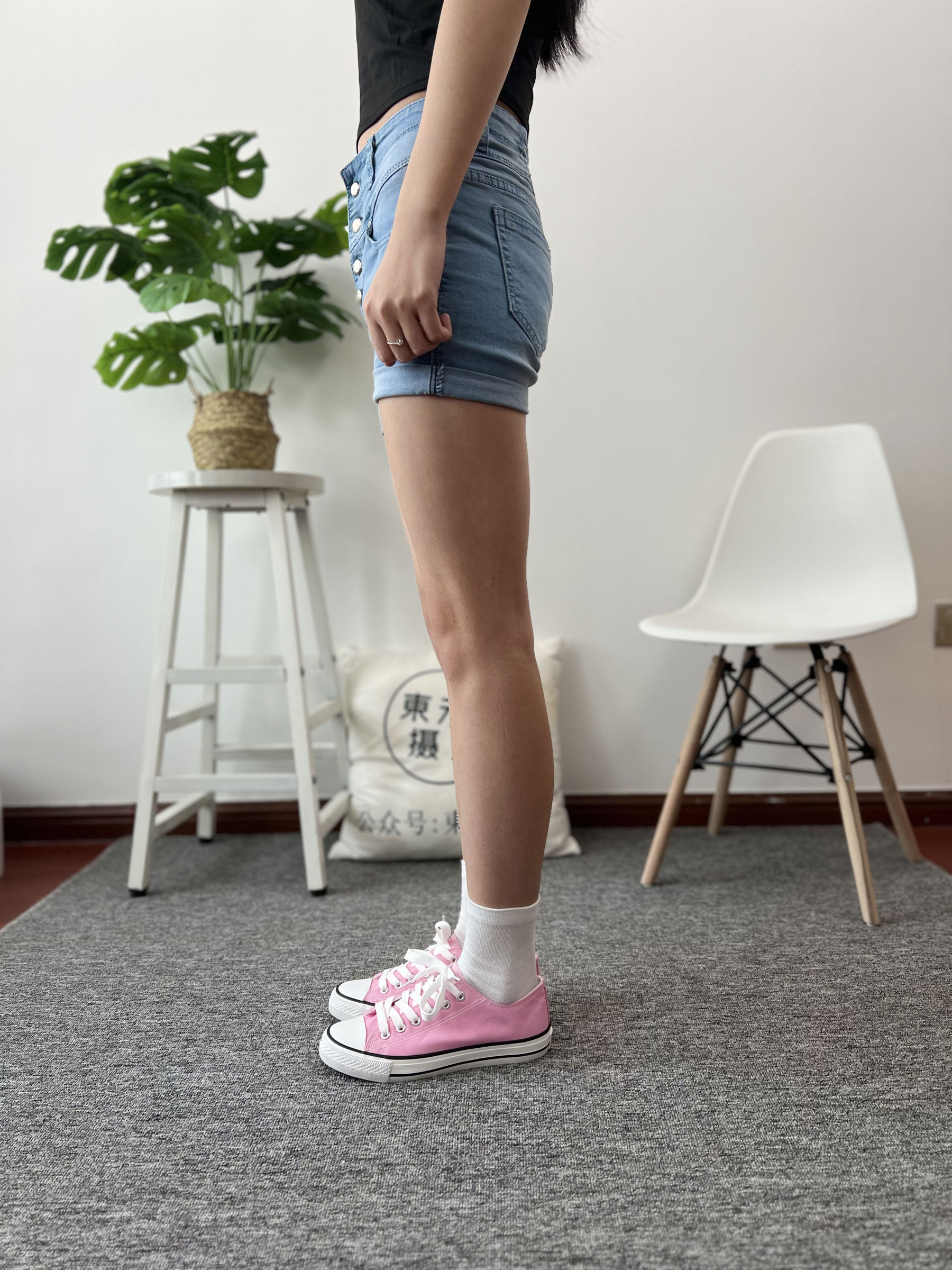 三禾摄影 No.026 牛仔短裤 棉袜 帆布鞋/(176P)