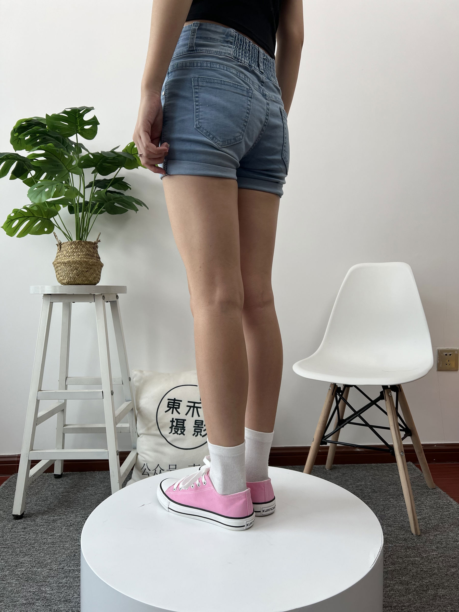 三禾摄影 No.026 牛仔短裤 棉袜 帆布鞋/(176P)