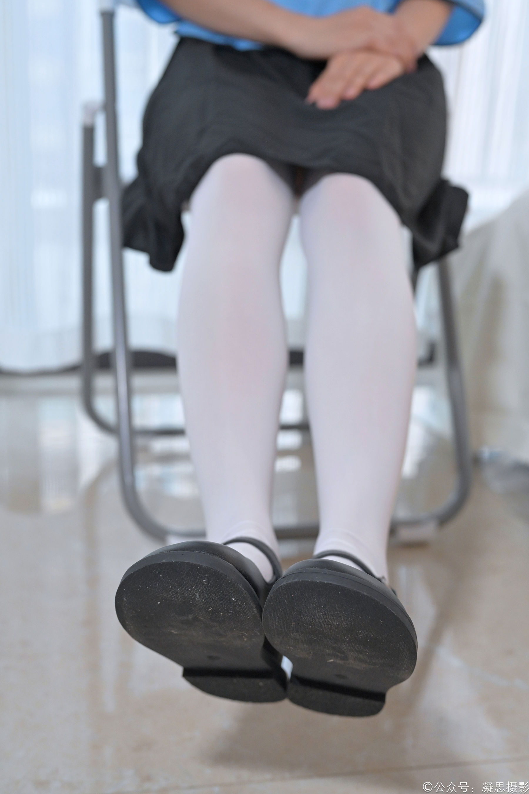 凝思摄影 No.014 木木 - 民国校服、过膝袜、小皮鞋/(159P)