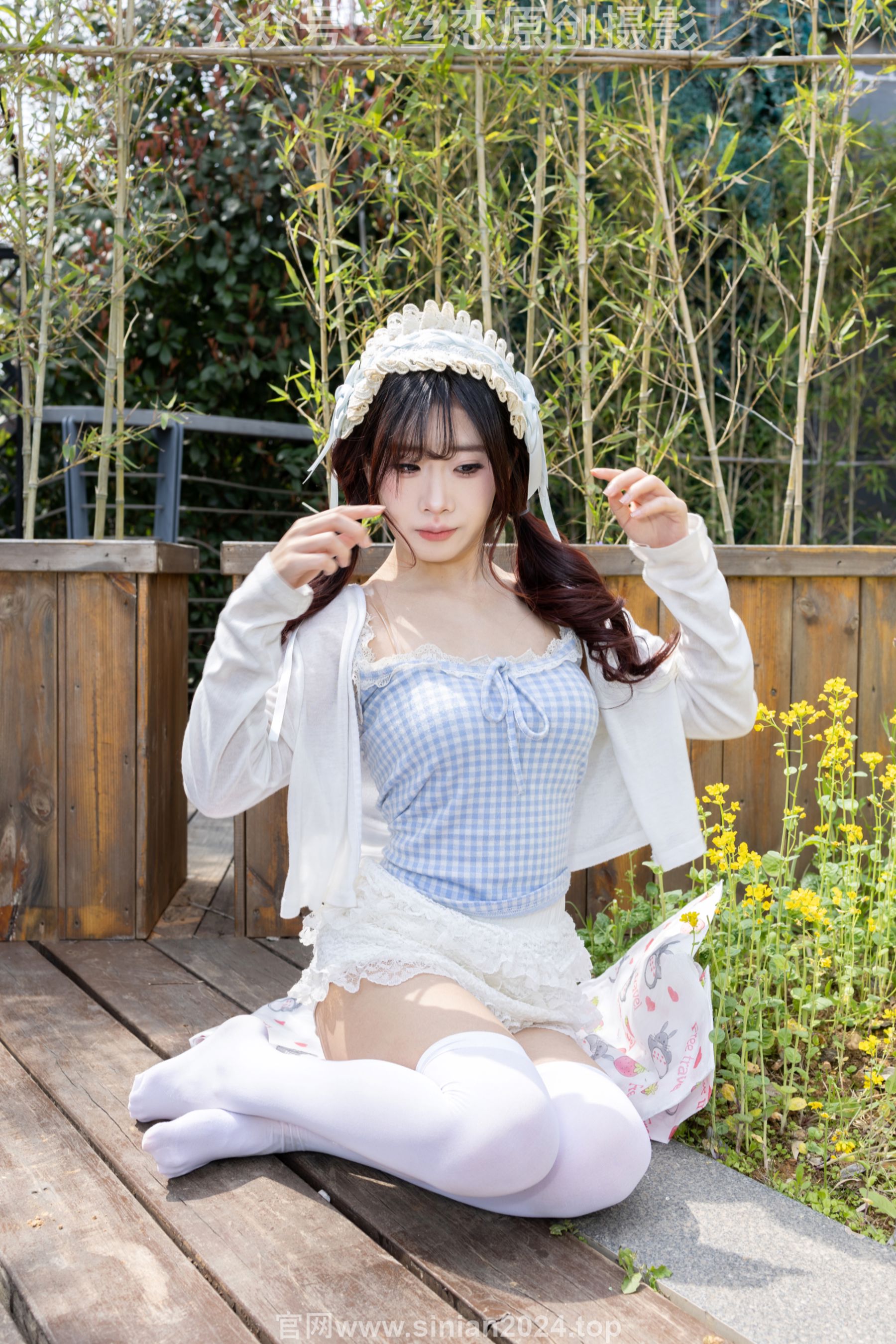 丝恋摄影 No.007 小梦 - 白色JK 超短裙 白色丝袜 黑色皮鞋/(285P)