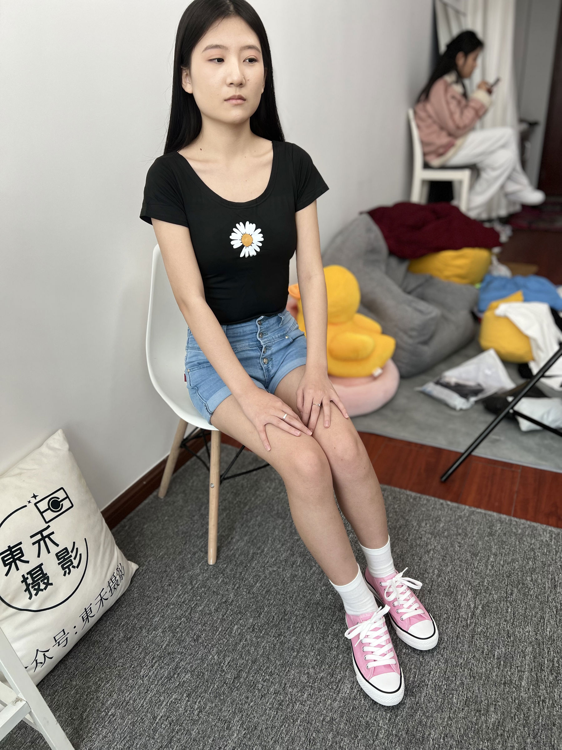 三禾摄影 No.026 牛仔短裤 棉袜 帆布鞋/(176P)