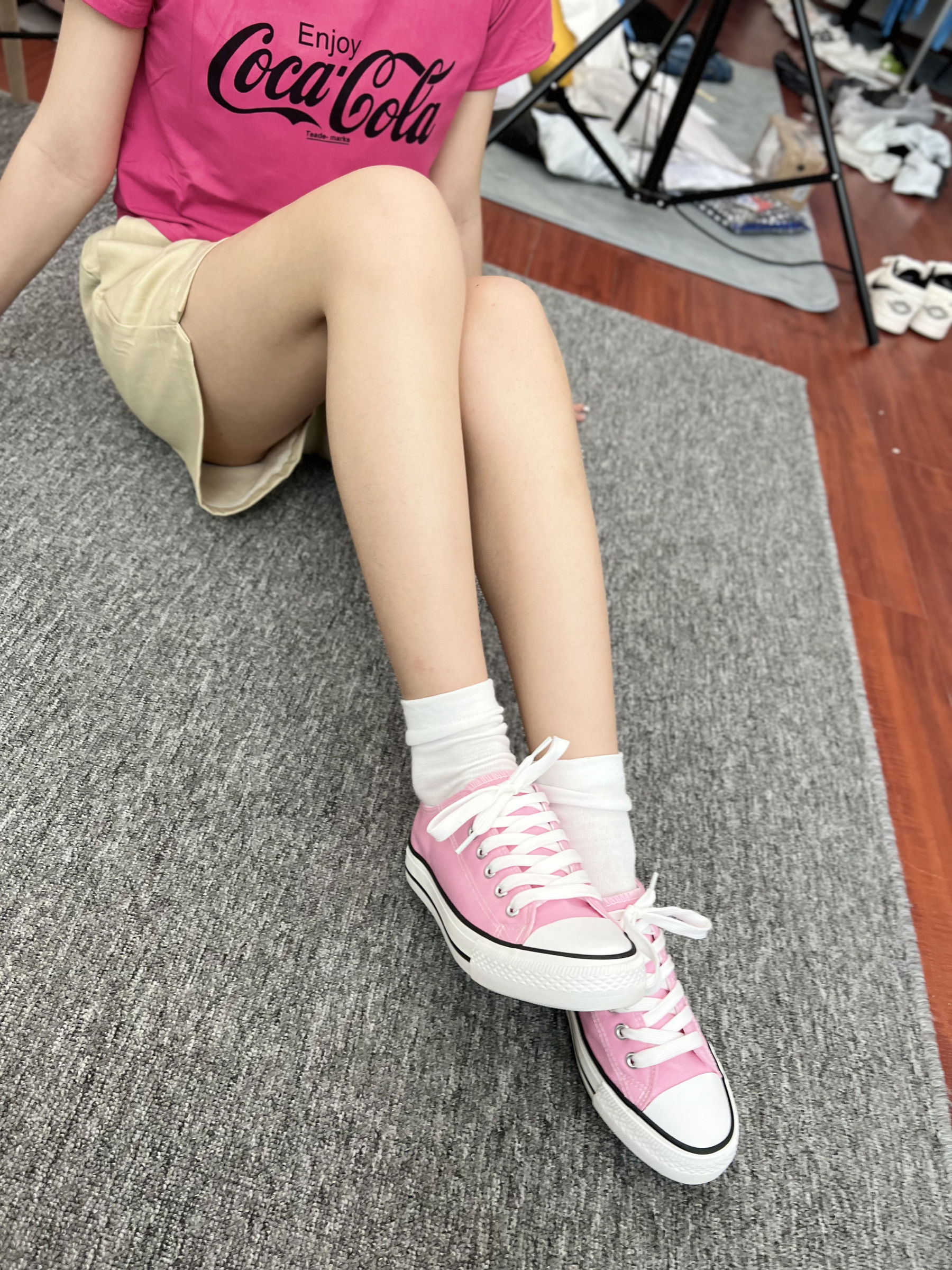 三禾摄影 No.025 休闲短裤 棉袜 帆布鞋/(182P)