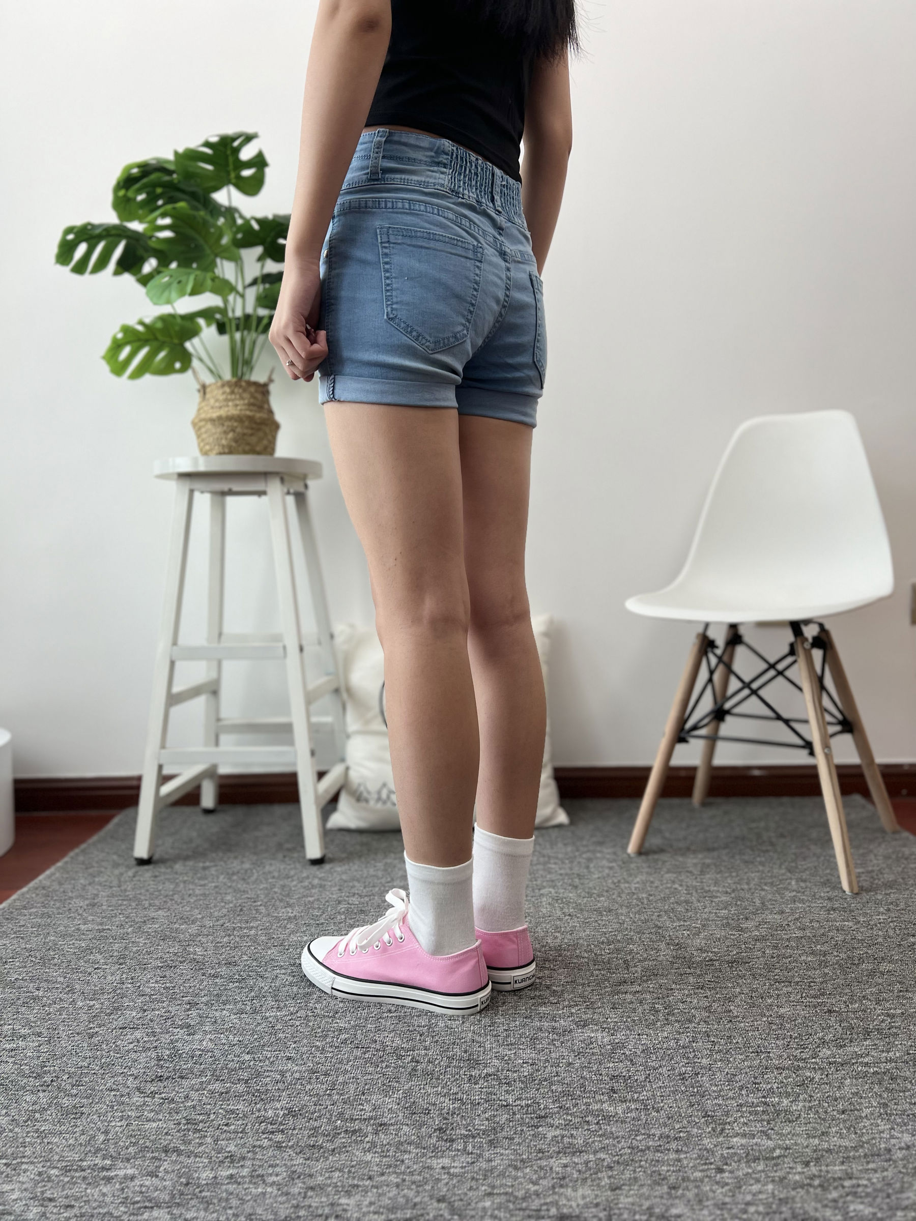 三禾摄影 No.026 牛仔短裤 棉袜 帆布鞋/(176P)