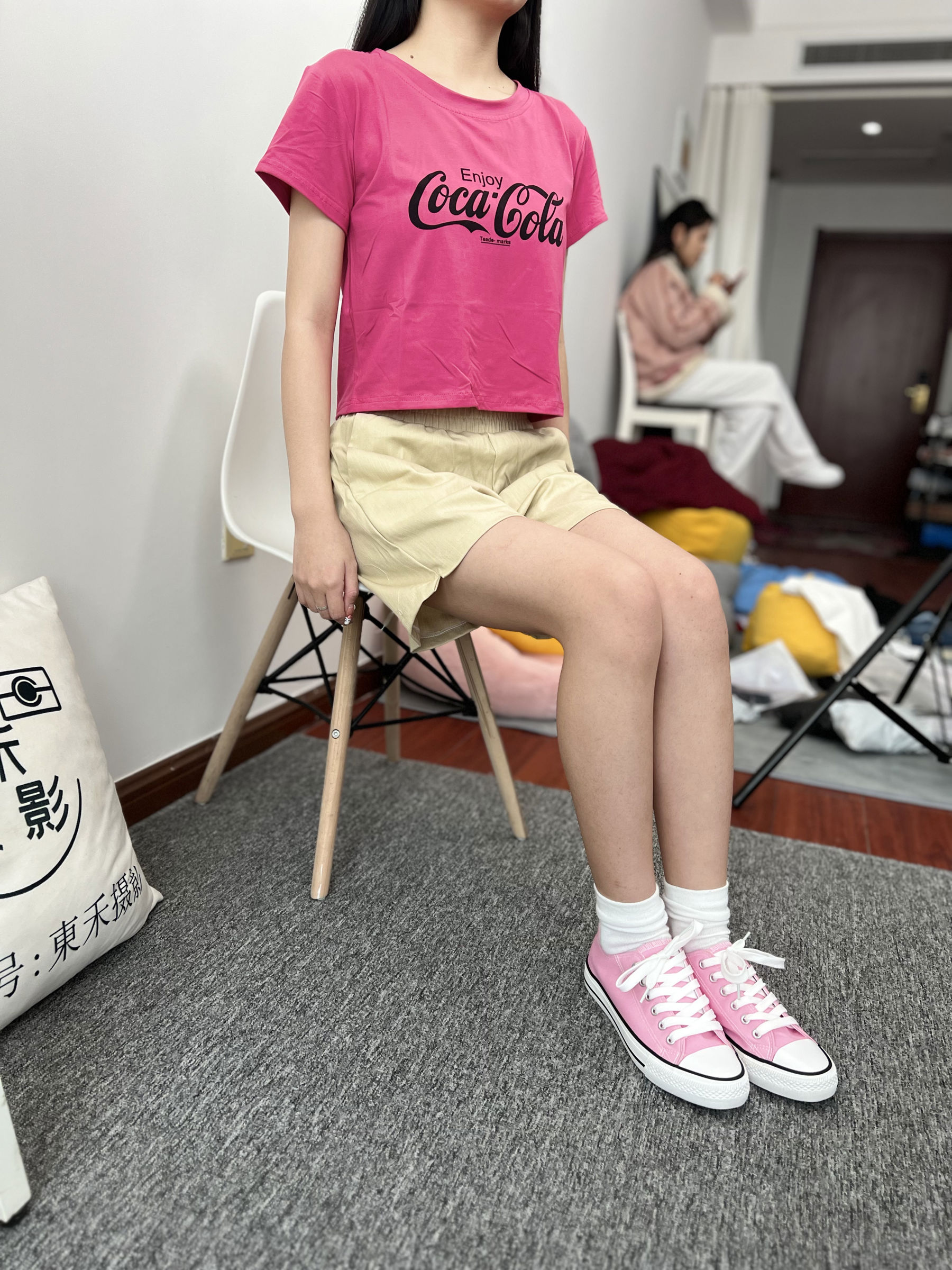 三禾摄影 No.025 休闲短裤 棉袜 帆布鞋/(182P)