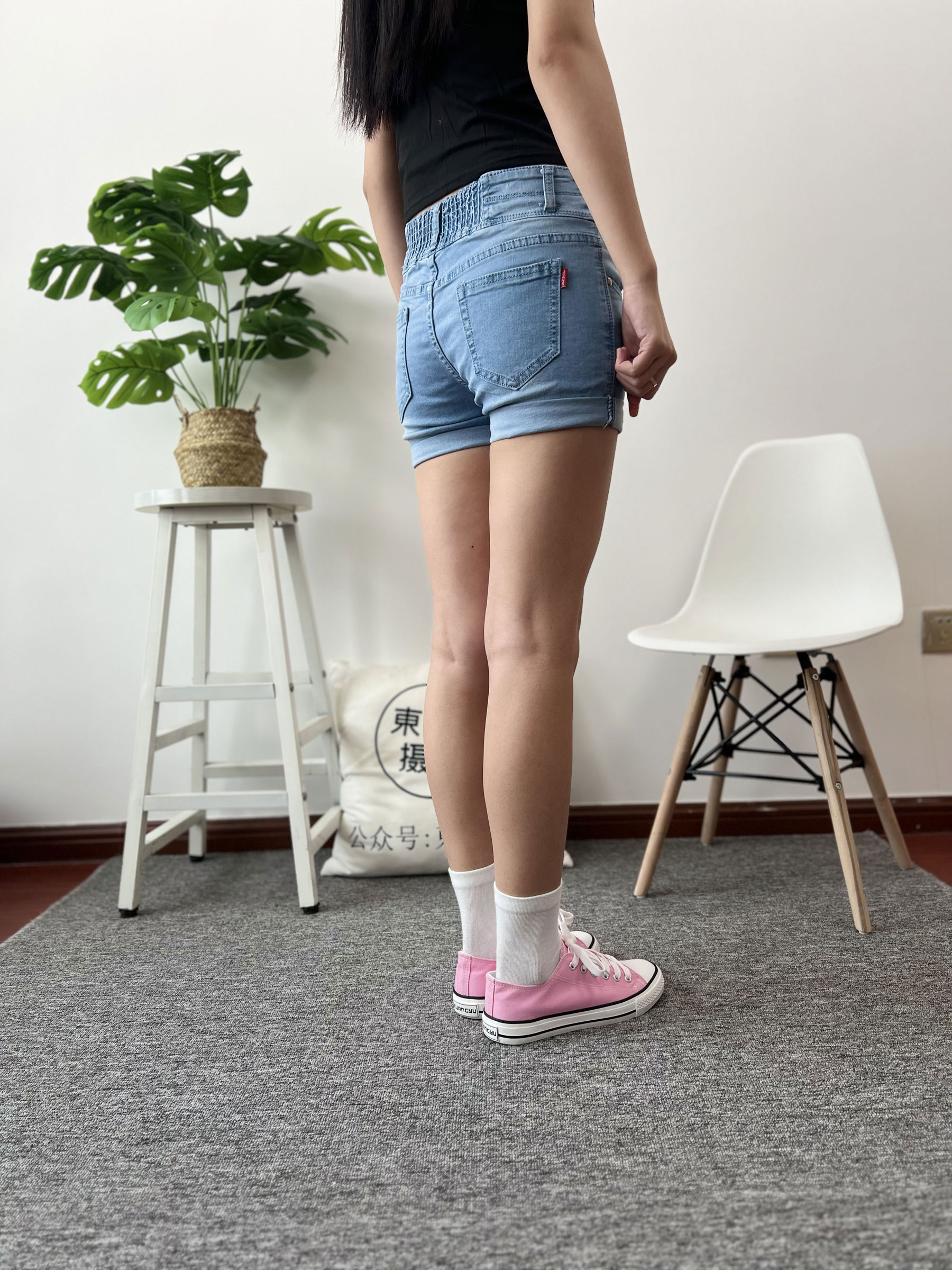 三禾摄影 No.026 牛仔短裤 棉袜 帆布鞋/(176P)