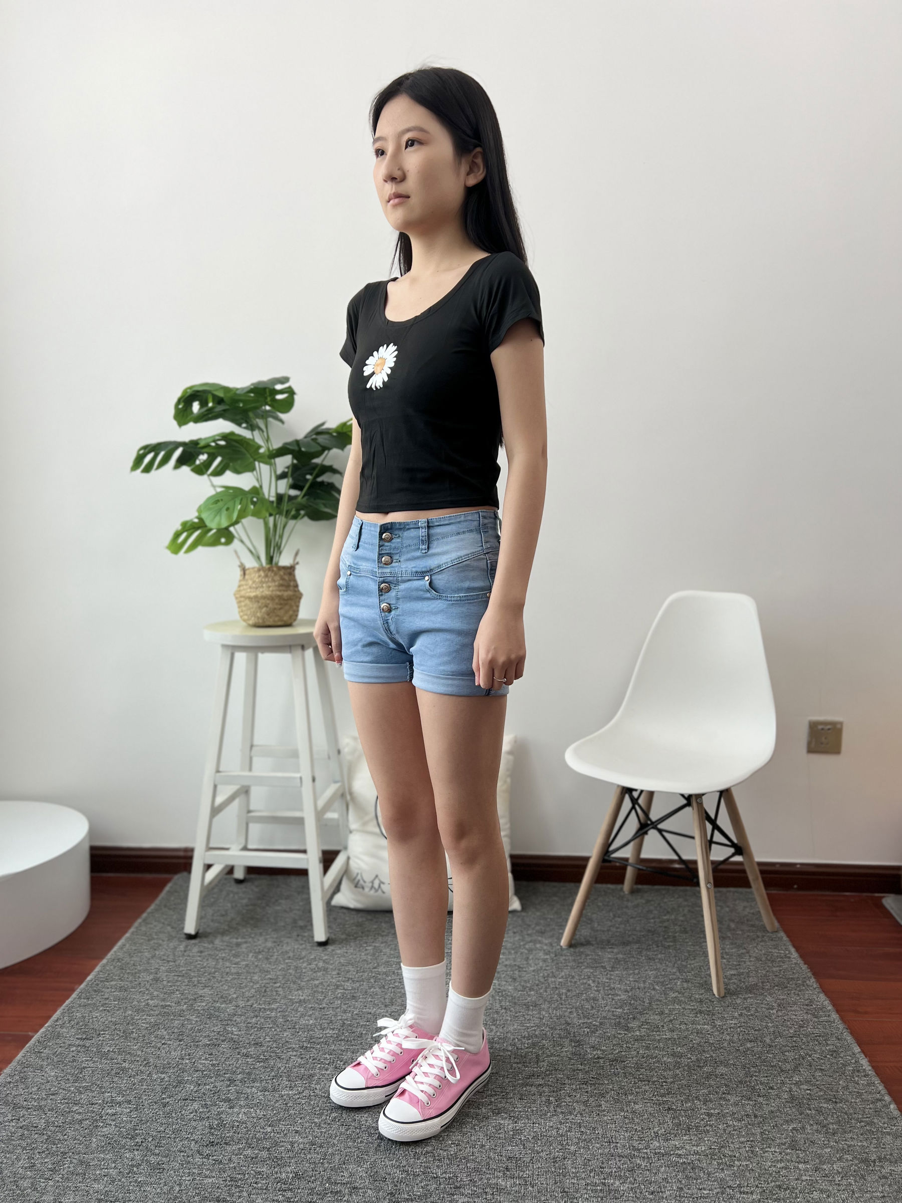 三禾摄影 No.026 牛仔短裤 棉袜 帆布鞋/(176P)