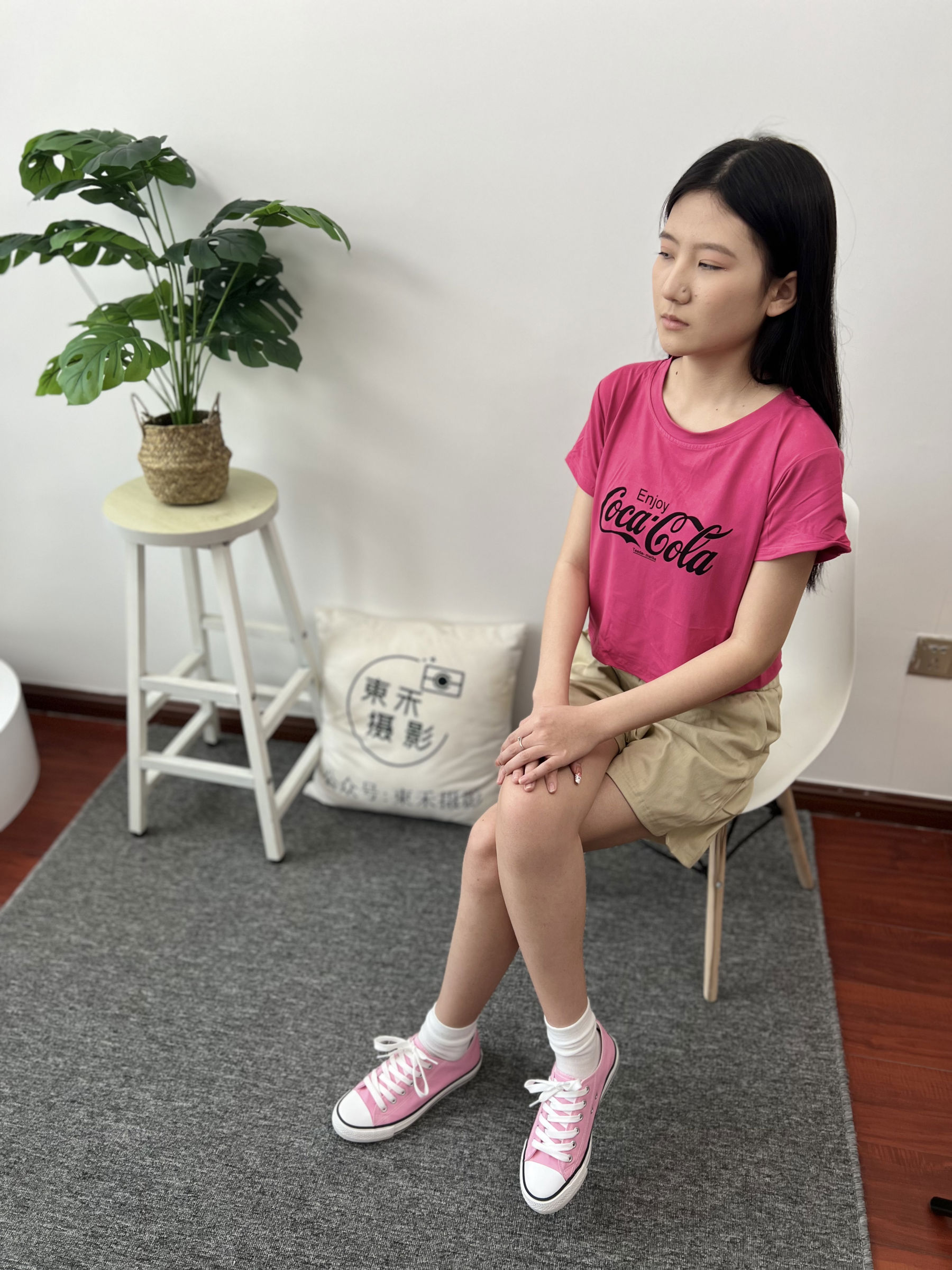 三禾摄影 No.025 休闲短裤 棉袜 帆布鞋/(182P)