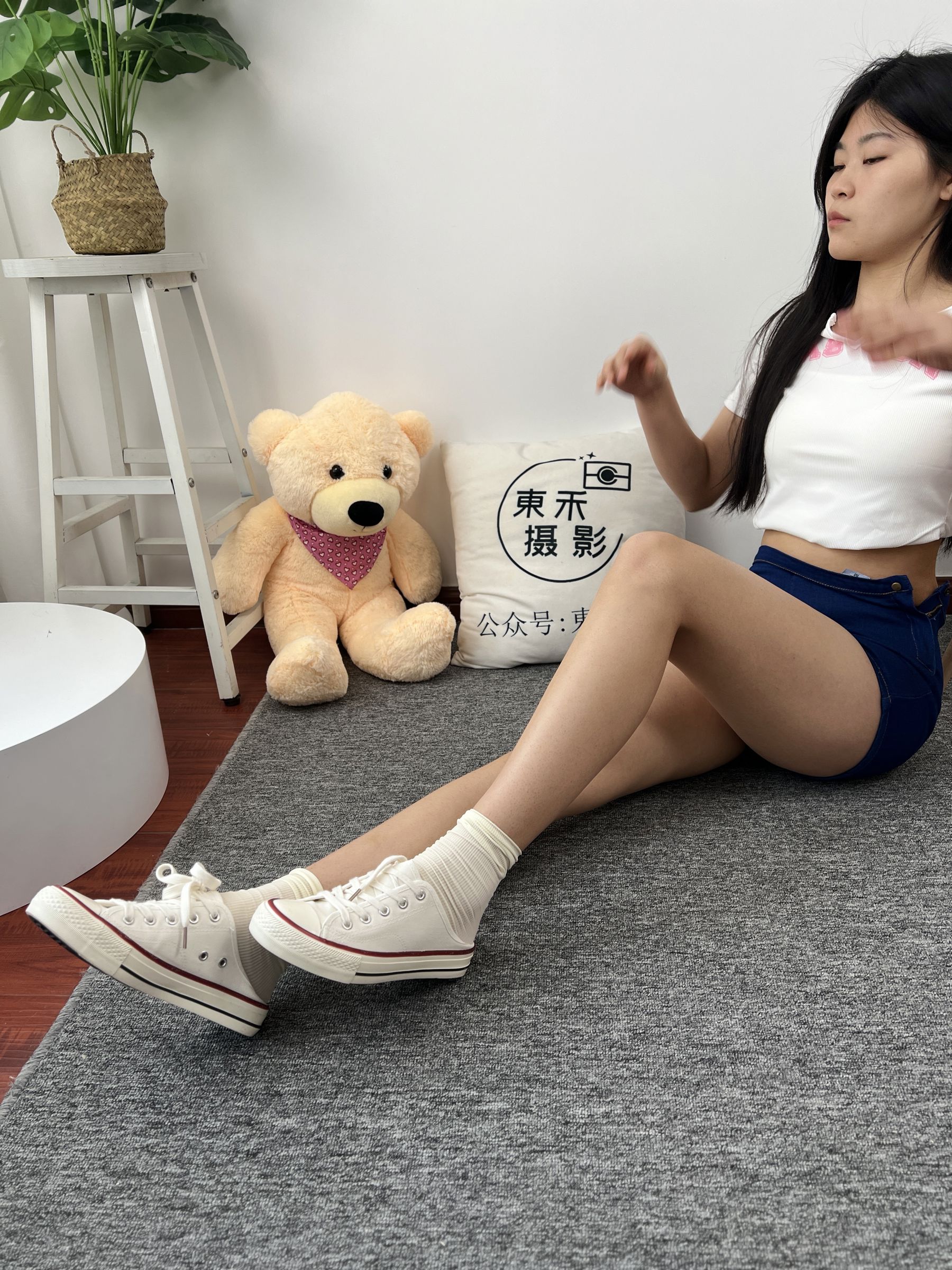 三禾摄影 No.027 牛仔短裤 棉袜 帆布鞋/(213P)