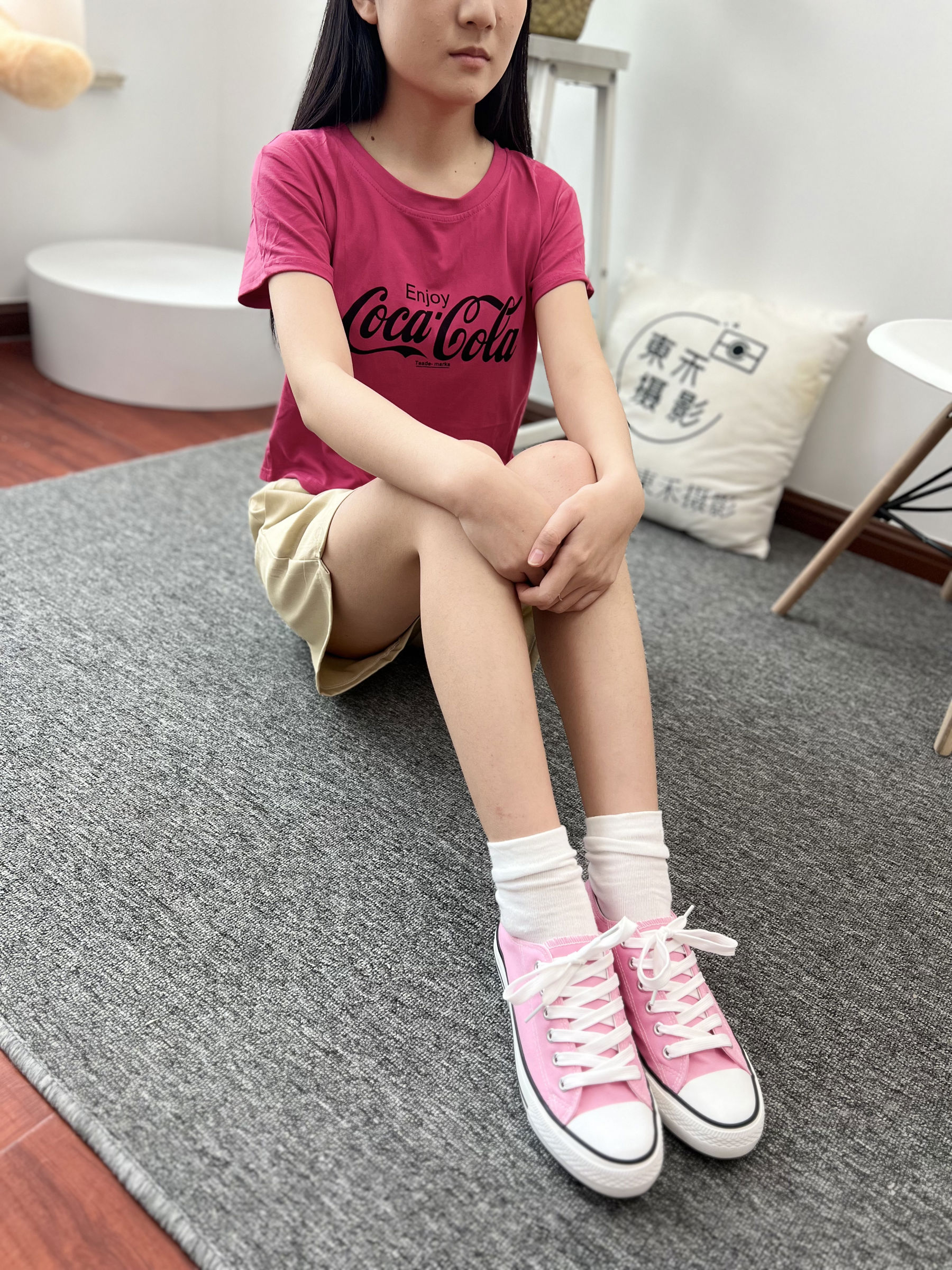 三禾摄影 No.025 休闲短裤 棉袜 帆布鞋/(182P)