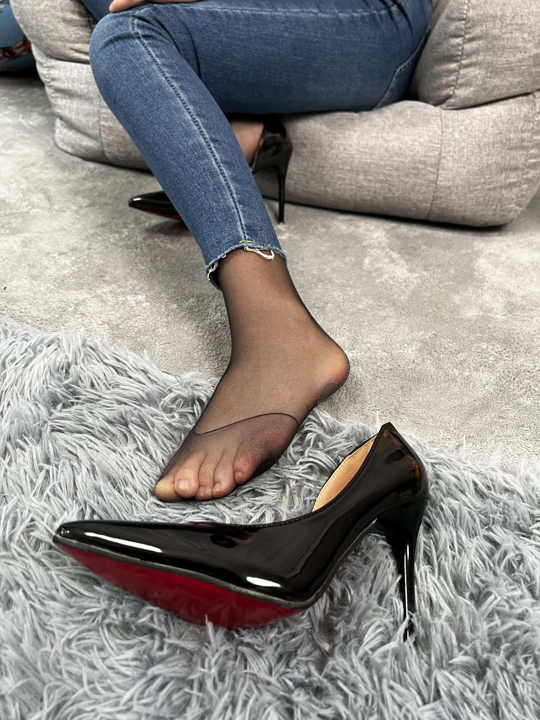 三禾摄影 No.024 牛仔裤里丝 帆布鞋 高跟/(201P)