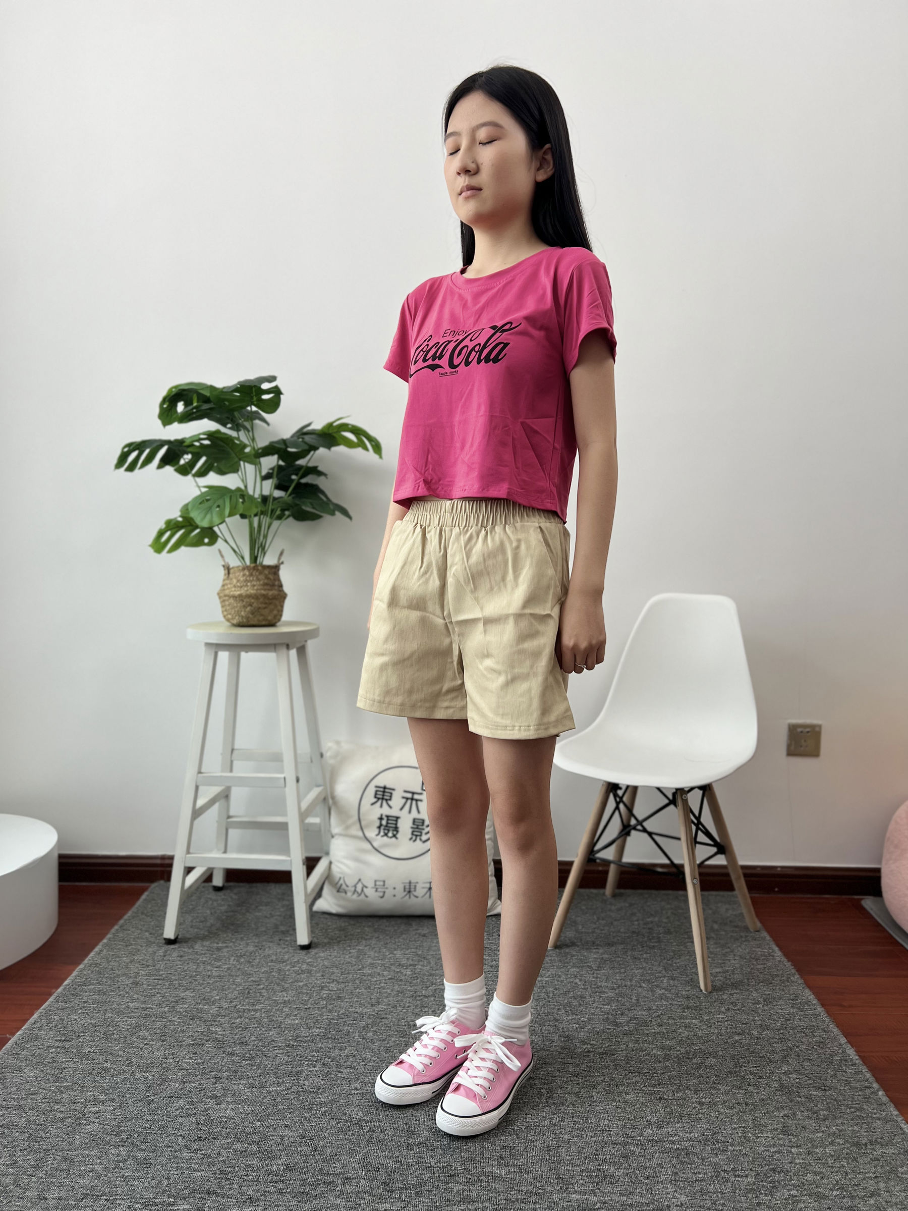 三禾摄影 No.025 休闲短裤 棉袜 帆布鞋/(182P)