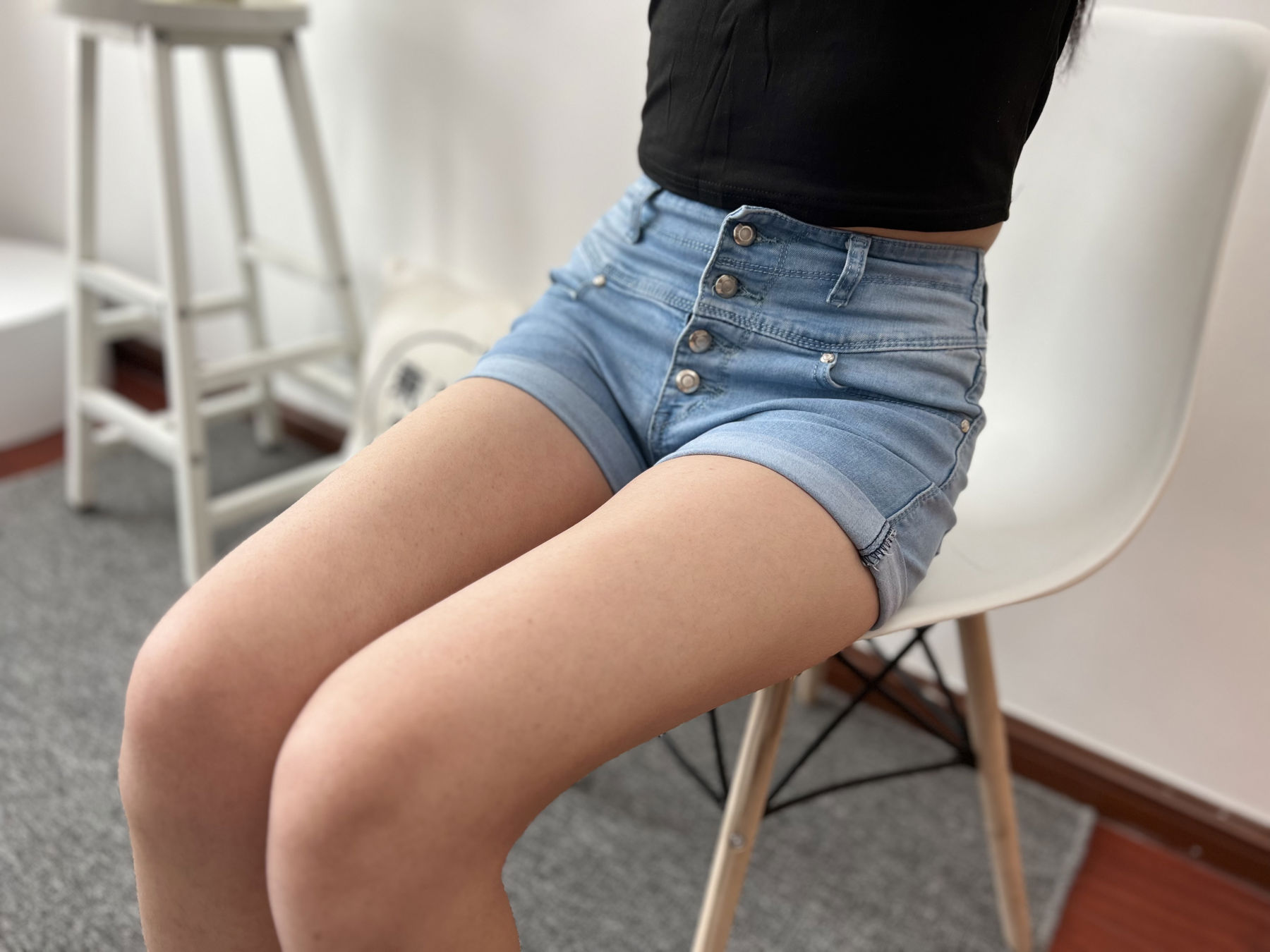 三禾摄影 No.026 牛仔短裤 棉袜 帆布鞋/(176P)