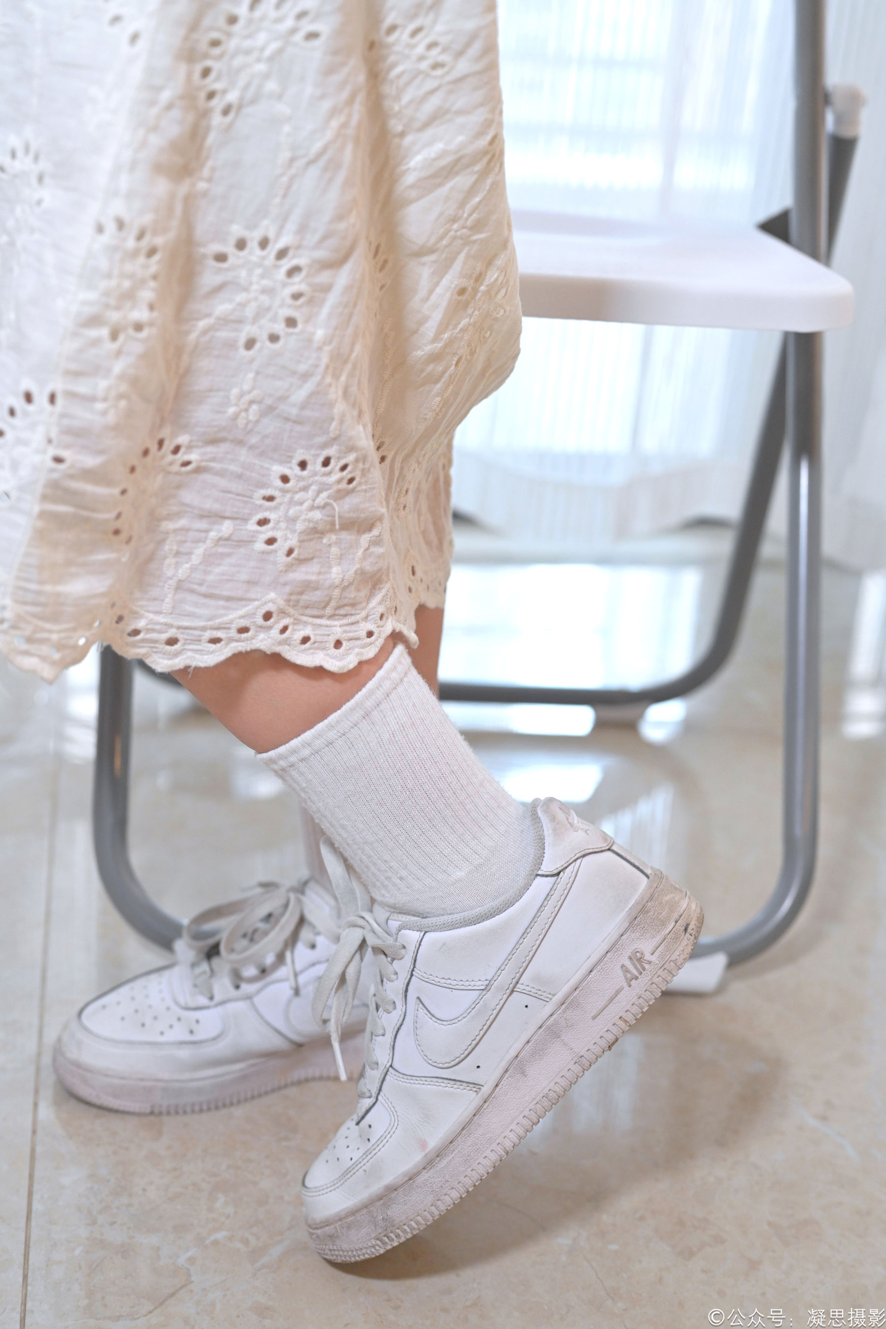 凝思摄影 No.005 琦琦 - 连衣裙、短白袜、平底鞋/(134P)