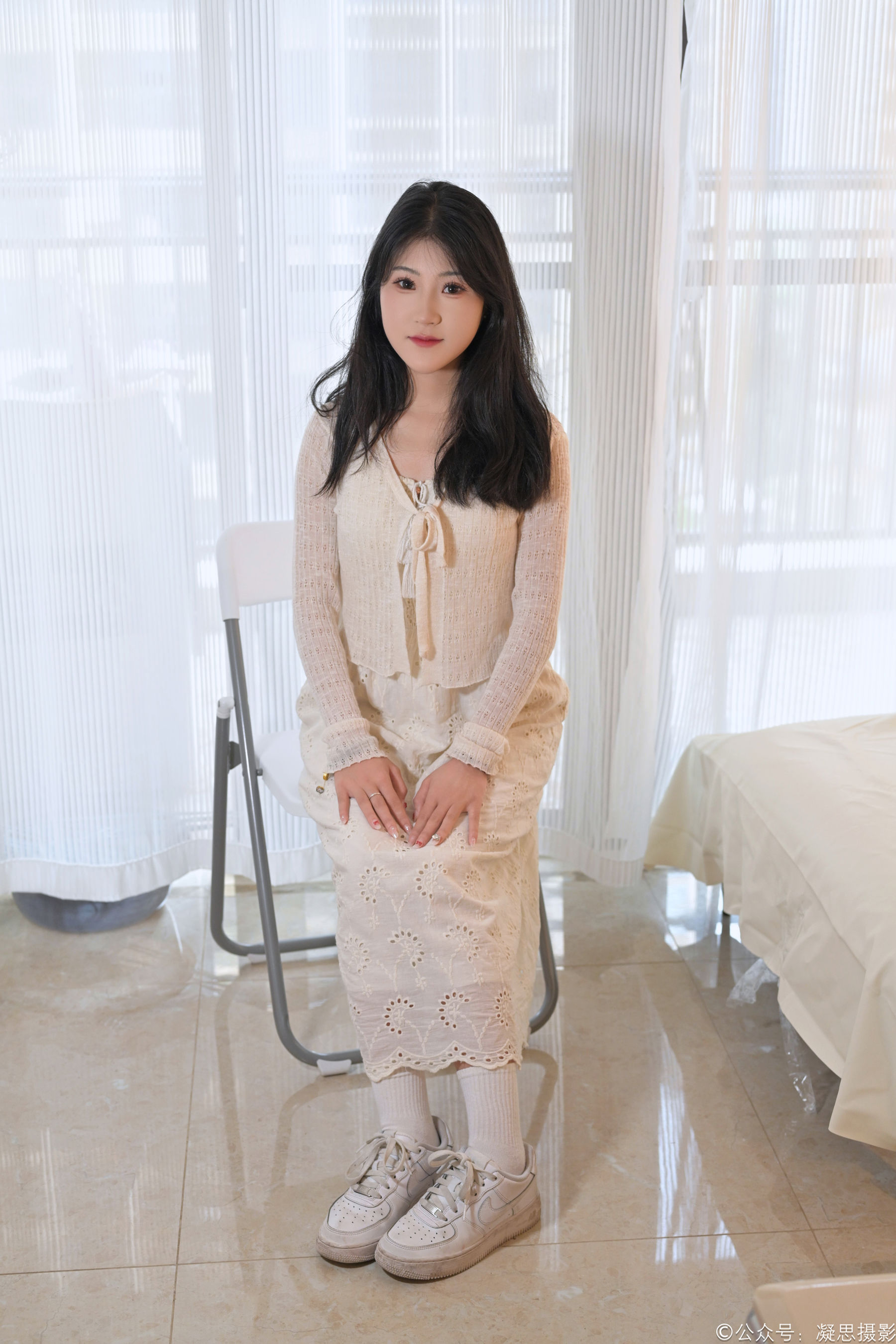 凝思摄影 No.005 琦琦 - 连衣裙、短白袜、平底鞋/(134P)