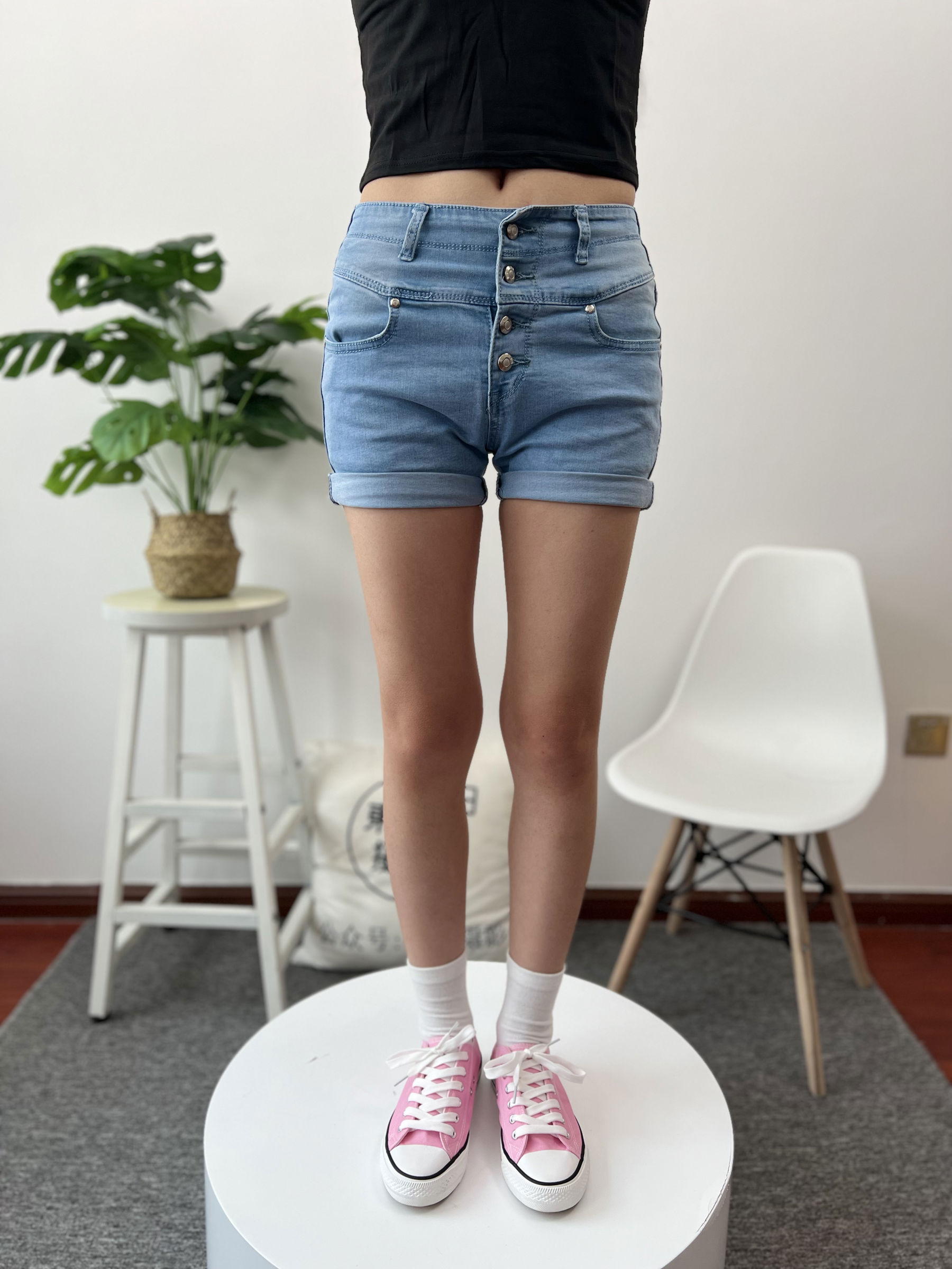 三禾摄影 No.026 牛仔短裤 棉袜 帆布鞋/(176P)