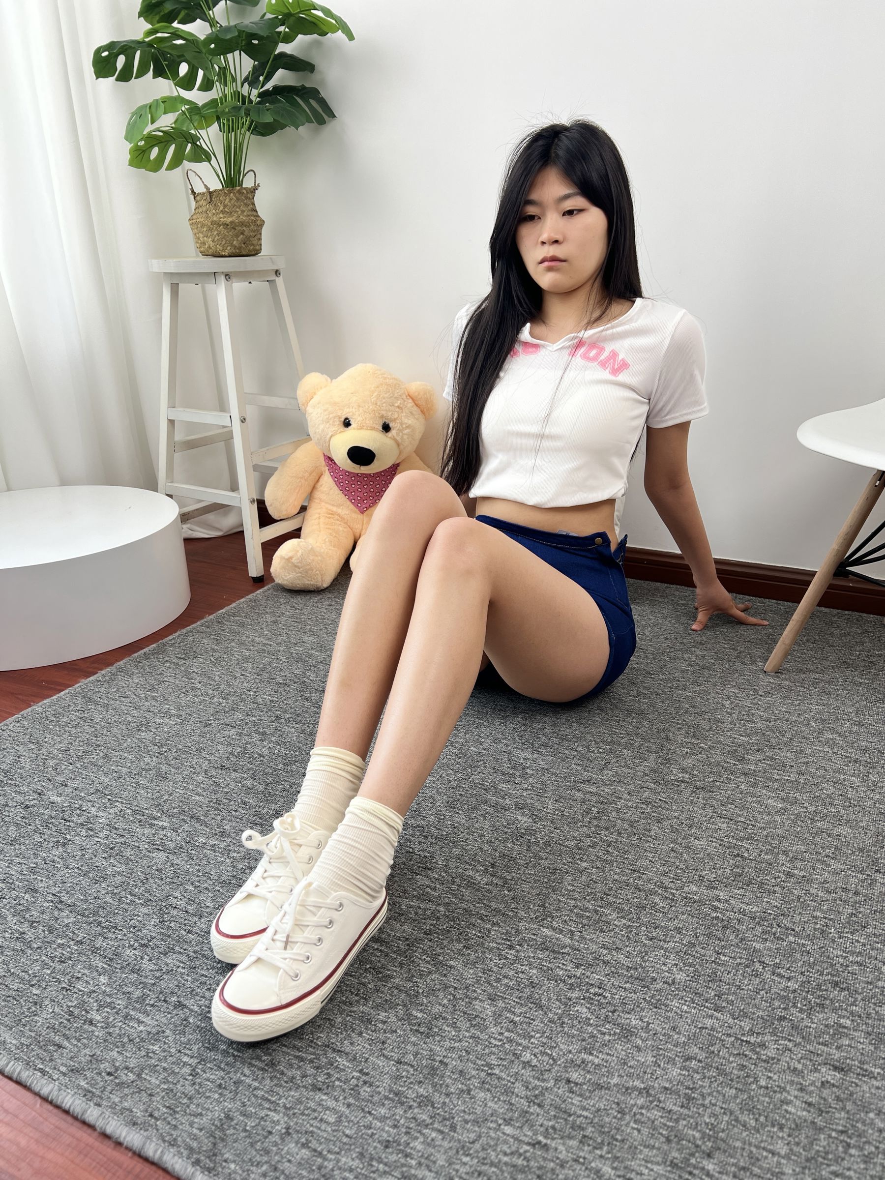 三禾摄影 No.027 牛仔短裤 棉袜 帆布鞋/(213P)