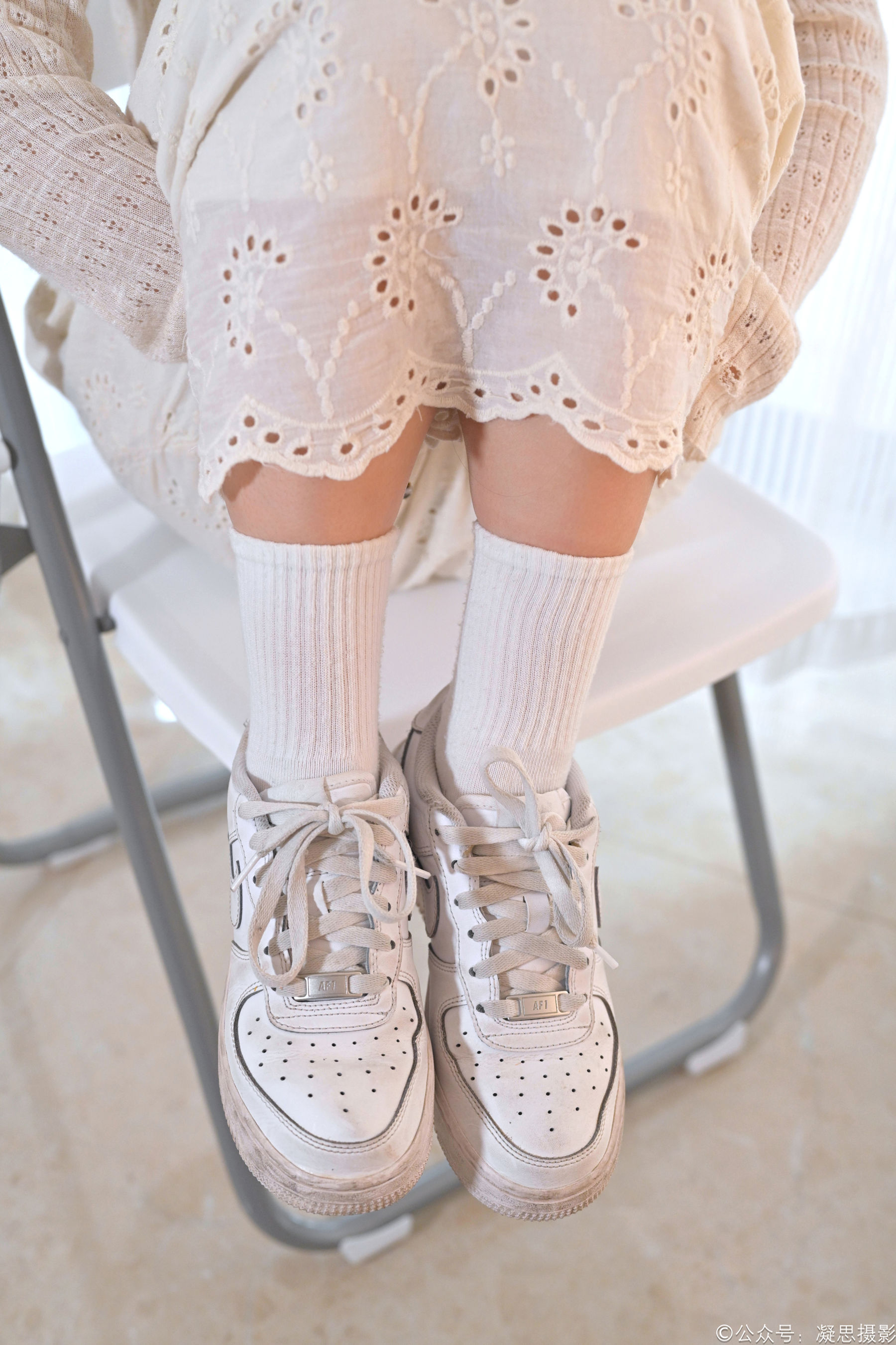 凝思摄影 No.005 琦琦 - 连衣裙、短白袜、平底鞋/(134P)