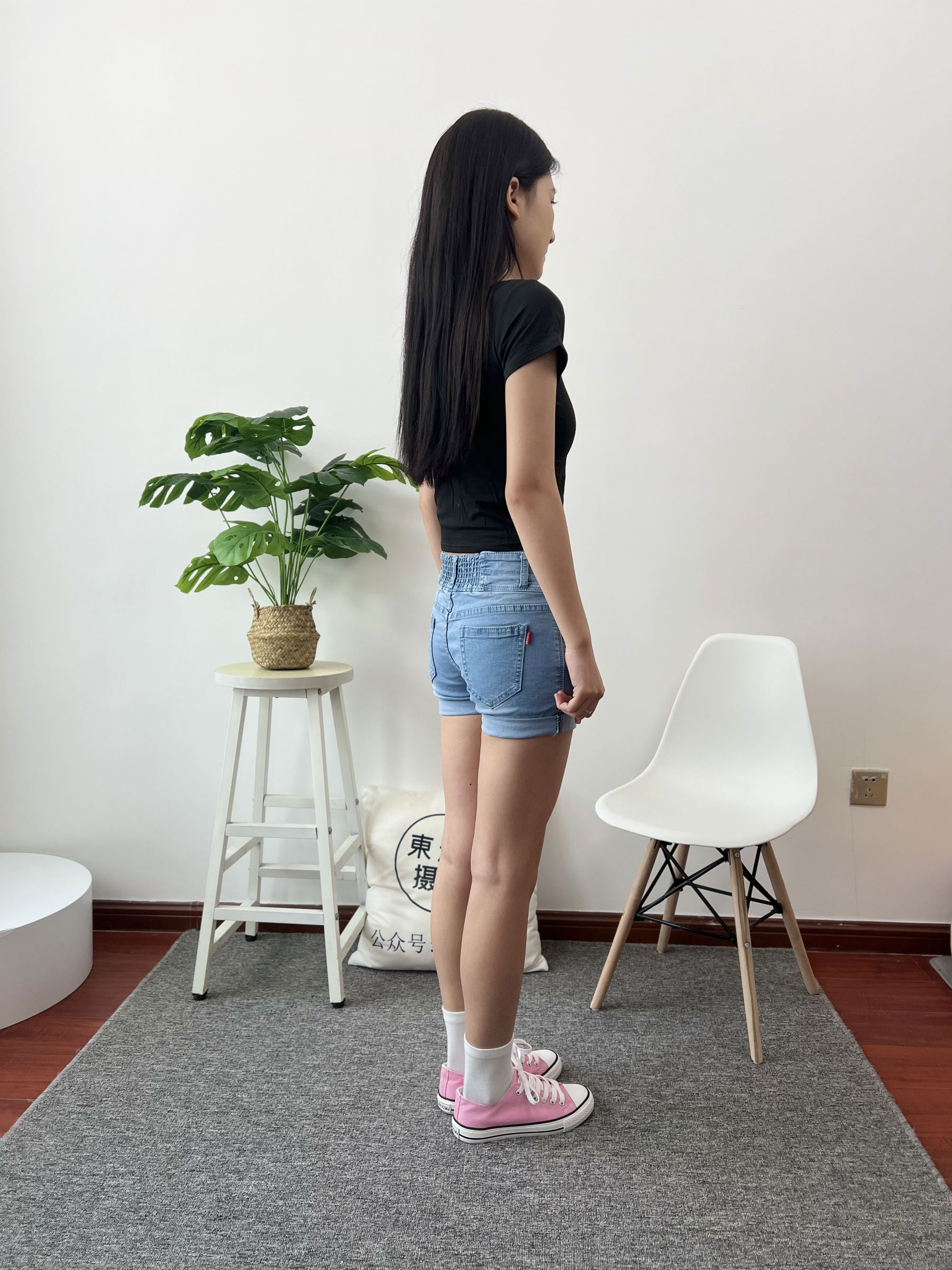 三禾摄影 No.026 牛仔短裤 棉袜 帆布鞋/(176P)