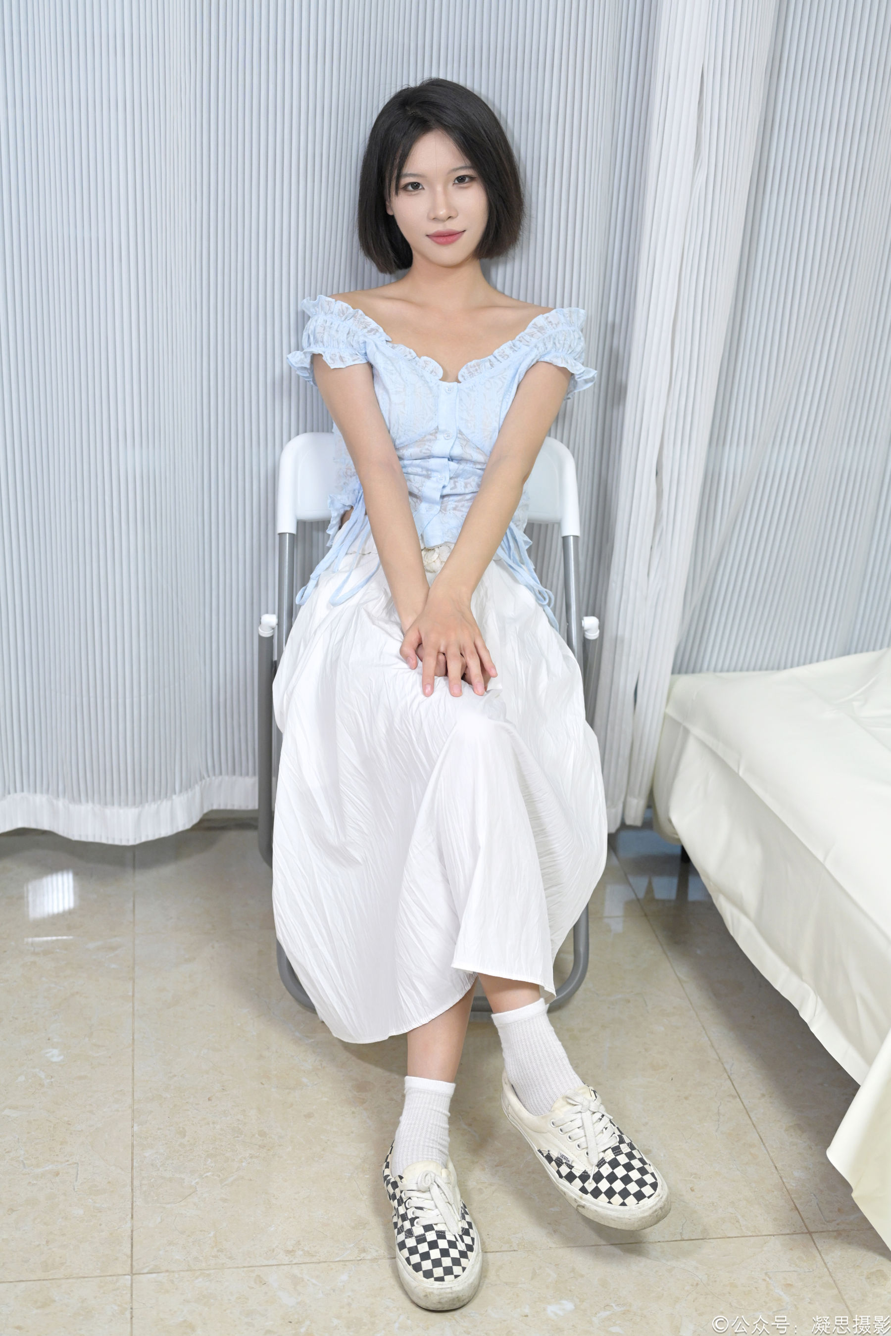 凝思摄影 No.007 小睿 - 长裙、短白袜、平底鞋/(133P)