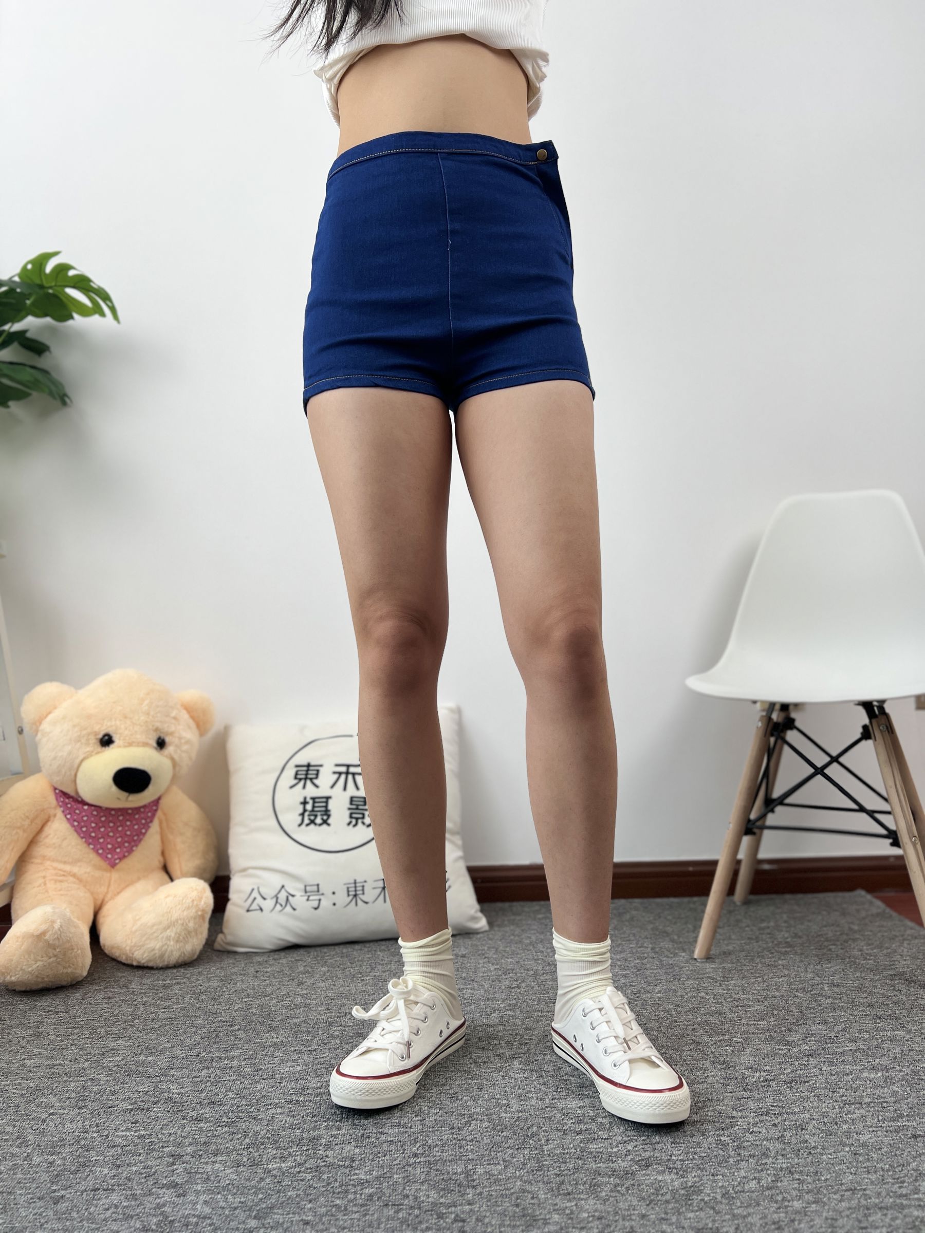 三禾摄影 No.027 牛仔短裤 棉袜 帆布鞋/(213P)