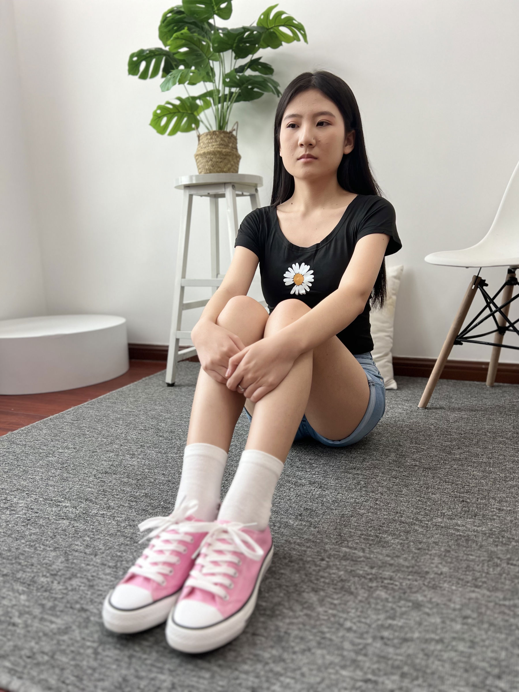 三禾摄影 No.026 牛仔短裤 棉袜 帆布鞋/(176P)