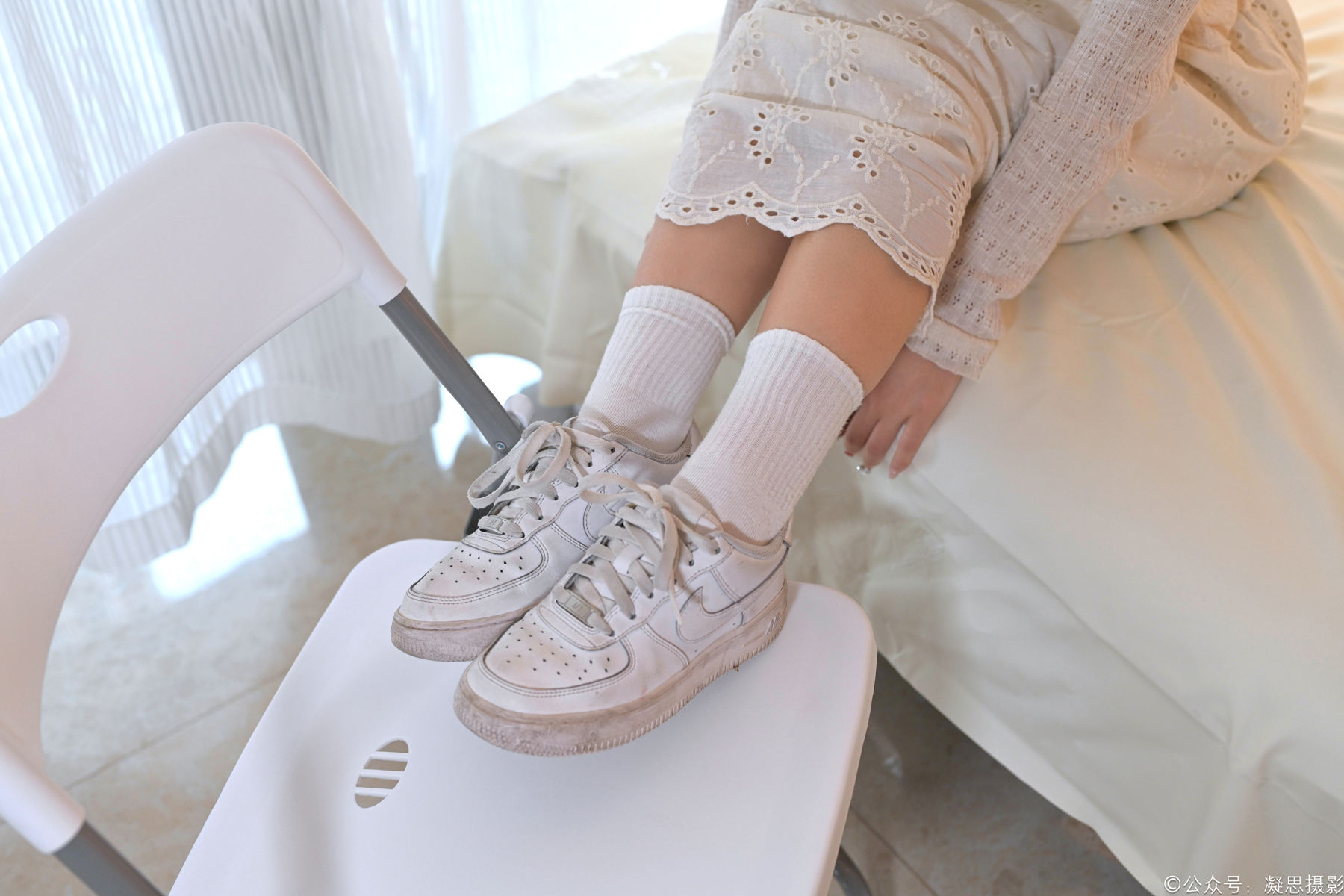 凝思摄影 No.005 琦琦 - 连衣裙、短白袜、平底鞋/(134P)